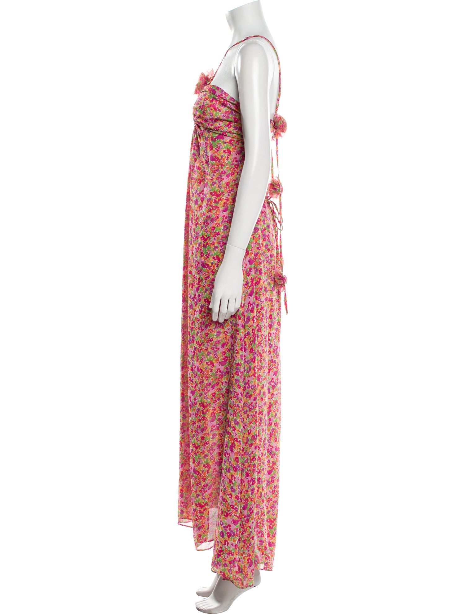 For Love & Lemons Floral Print Long Dress