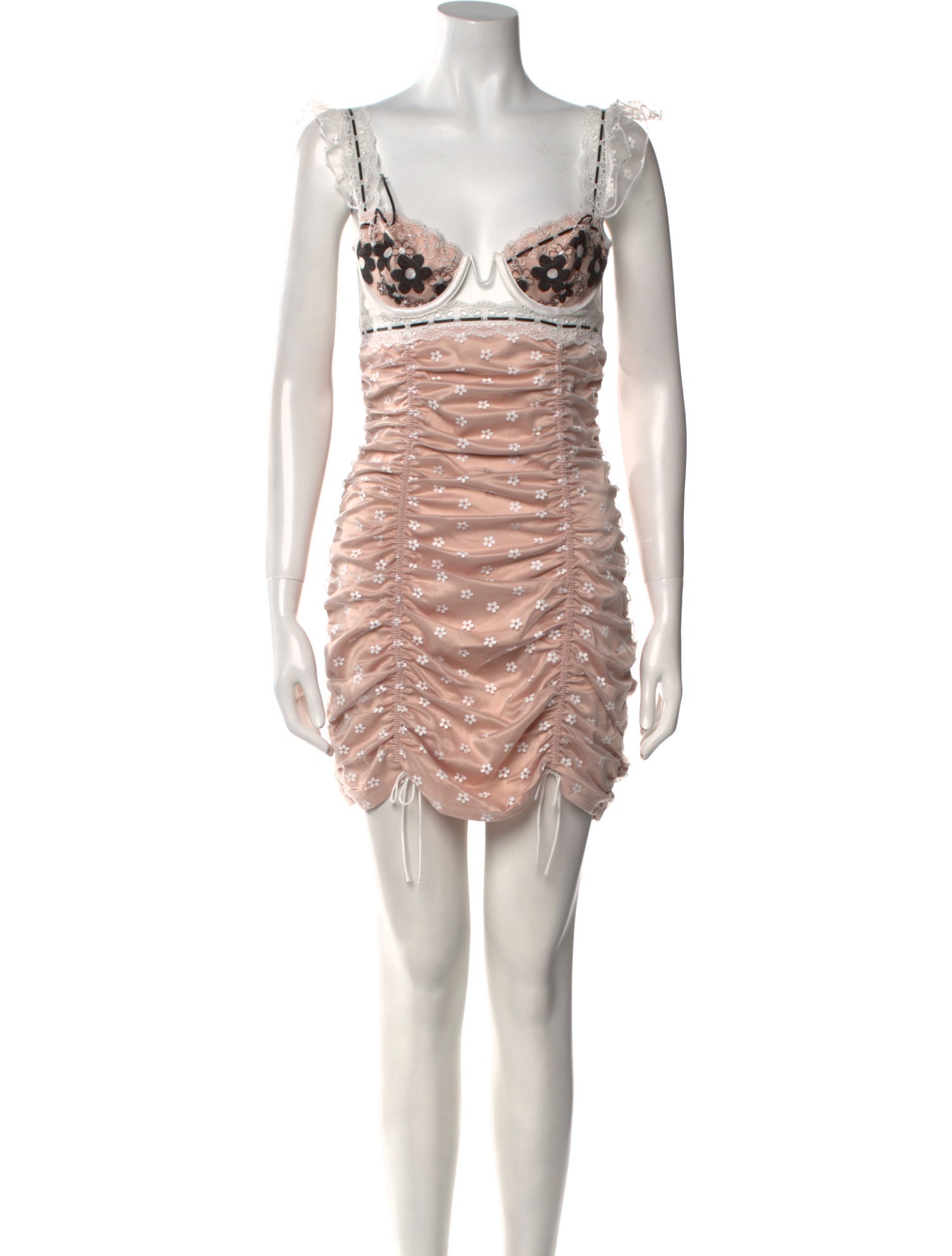 For Love & Lemons Floral Print Mini Dress