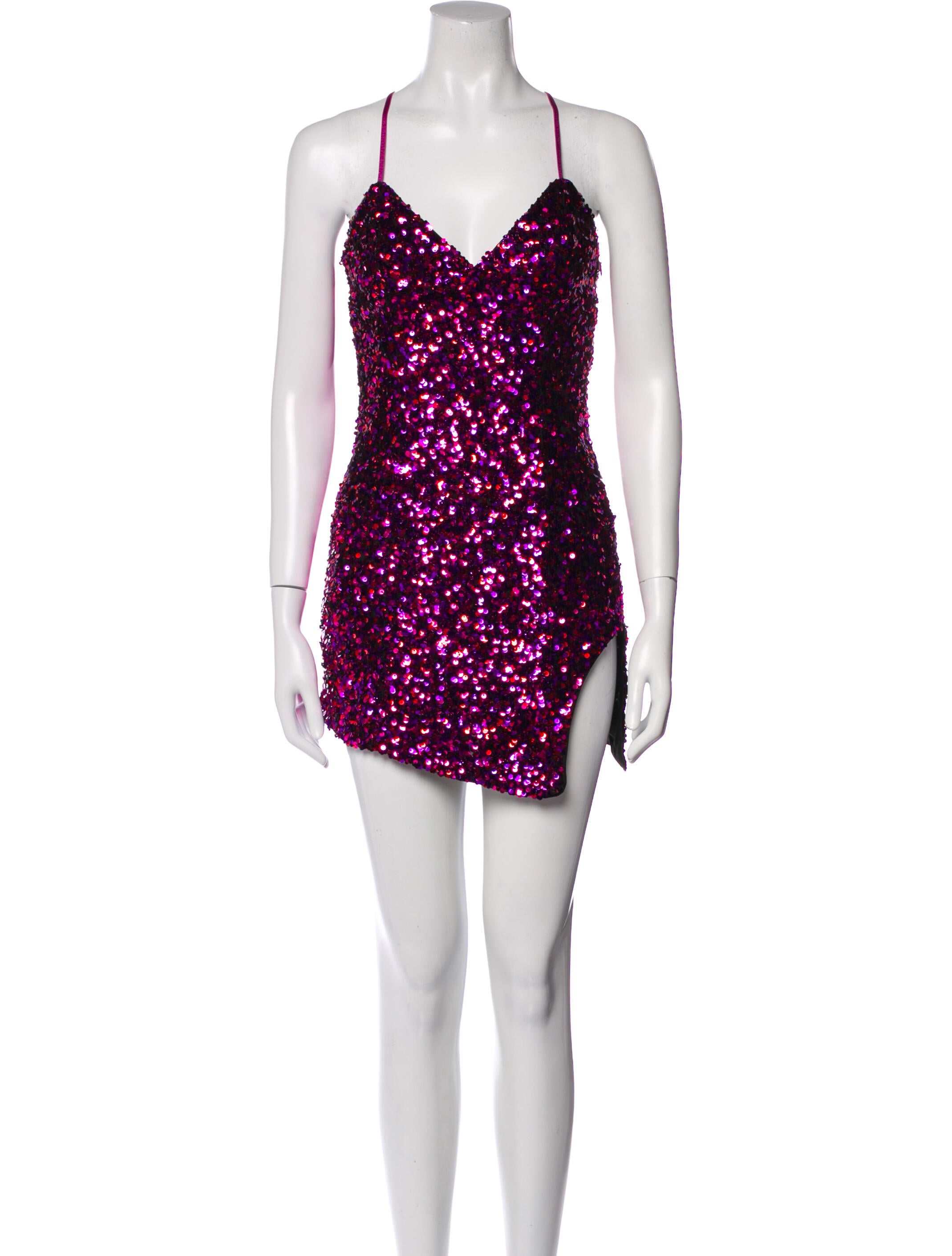 For Love & Lemons V-Neck Mini Dress