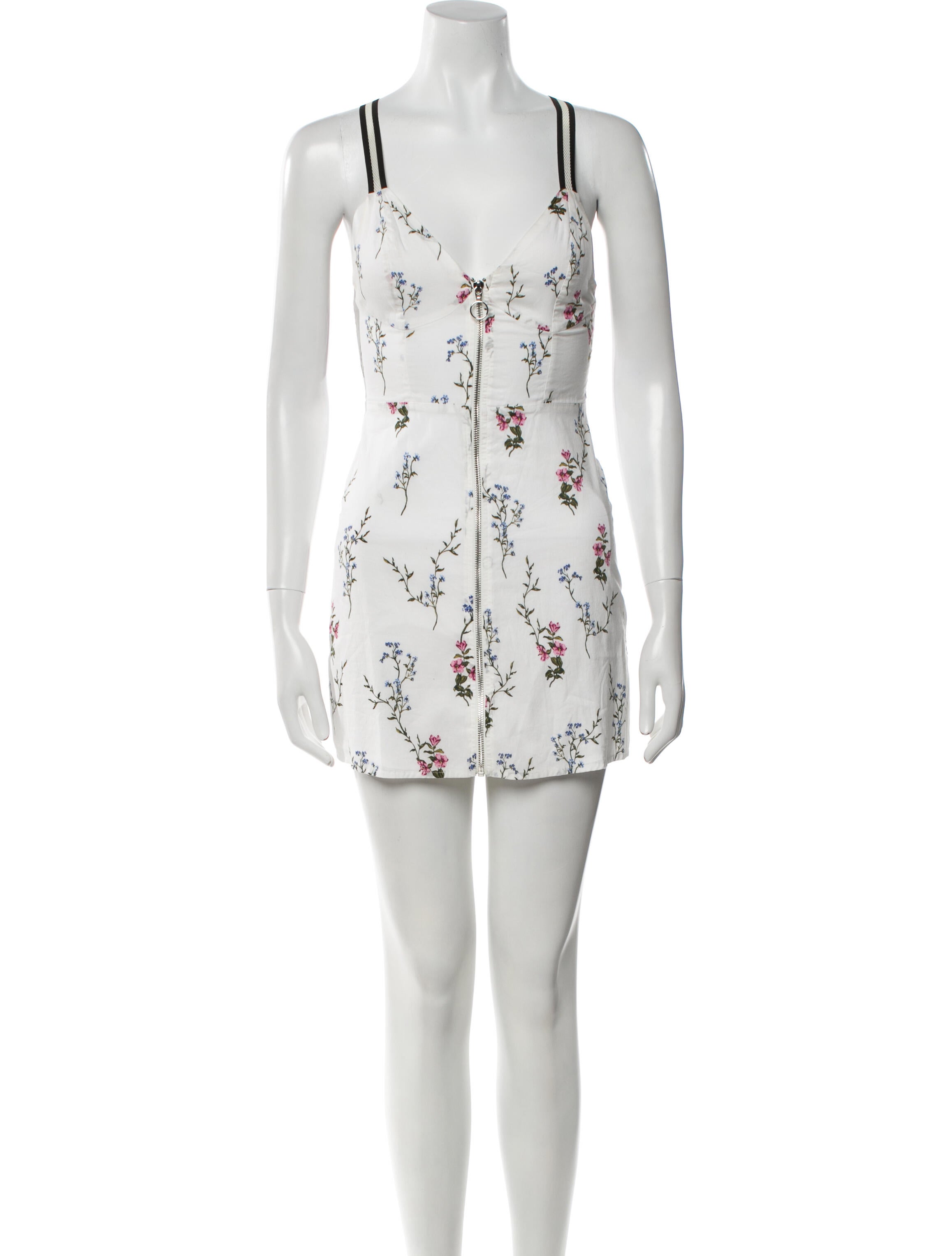 For Love & Lemons Floral Print Mini Dress