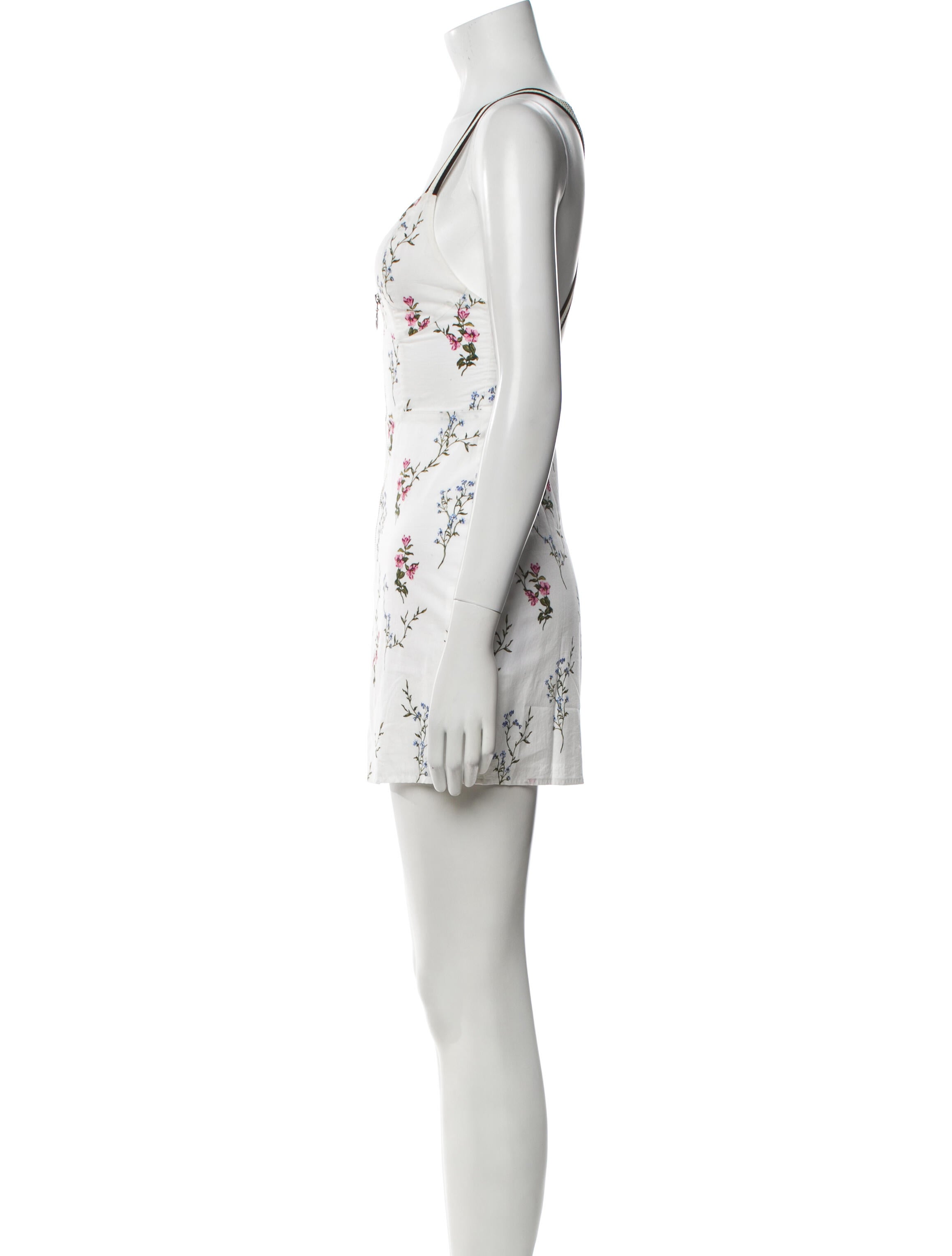 For Love & Lemons Floral Print Mini Dress