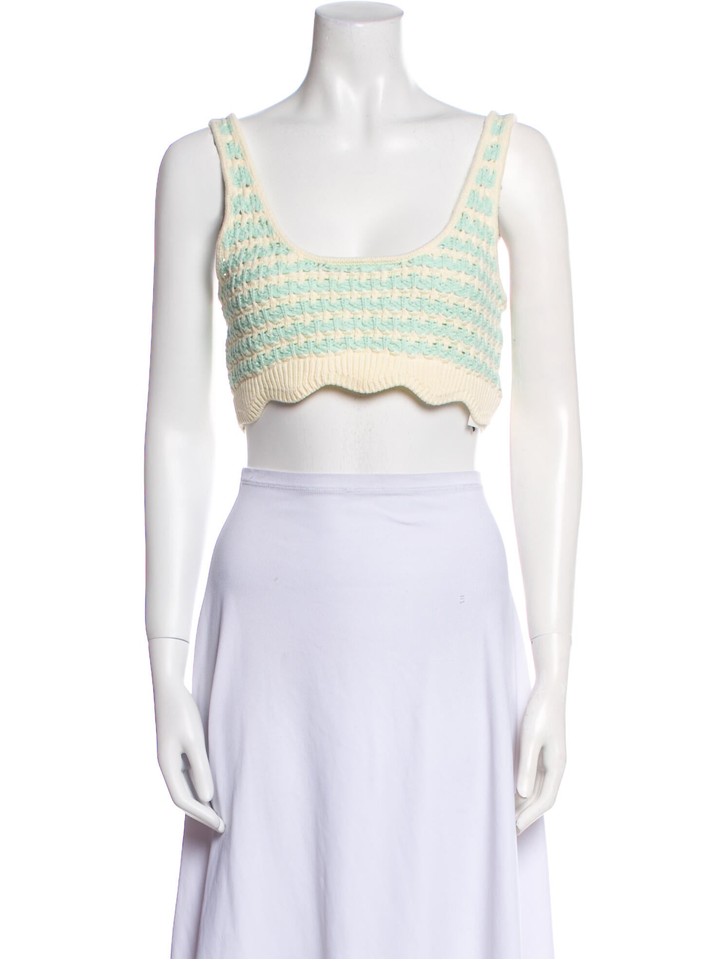 For Love & Lemons Scoop Neck Sleeveless Crop Top