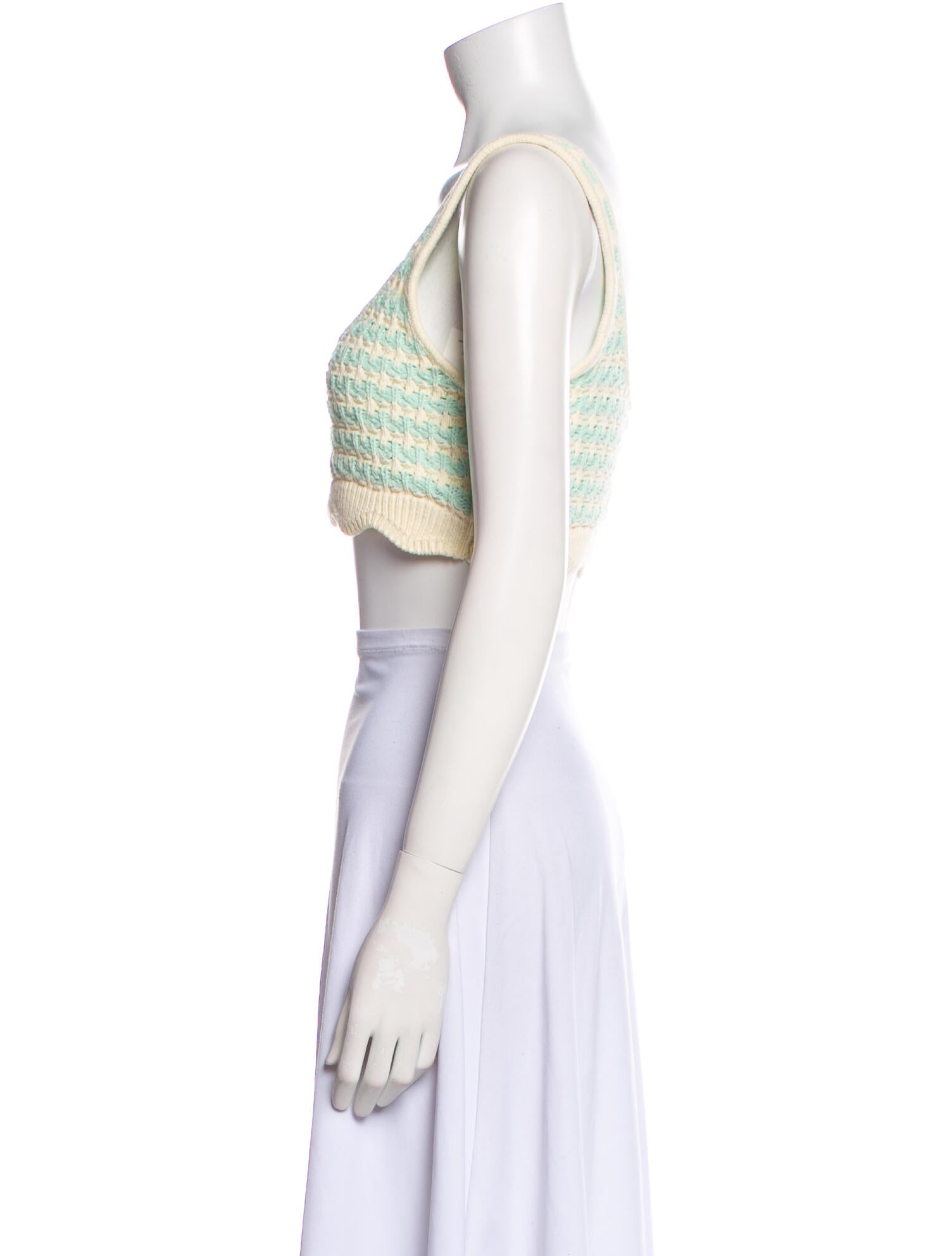 For Love & Lemons Scoop Neck Sleeveless Crop Top