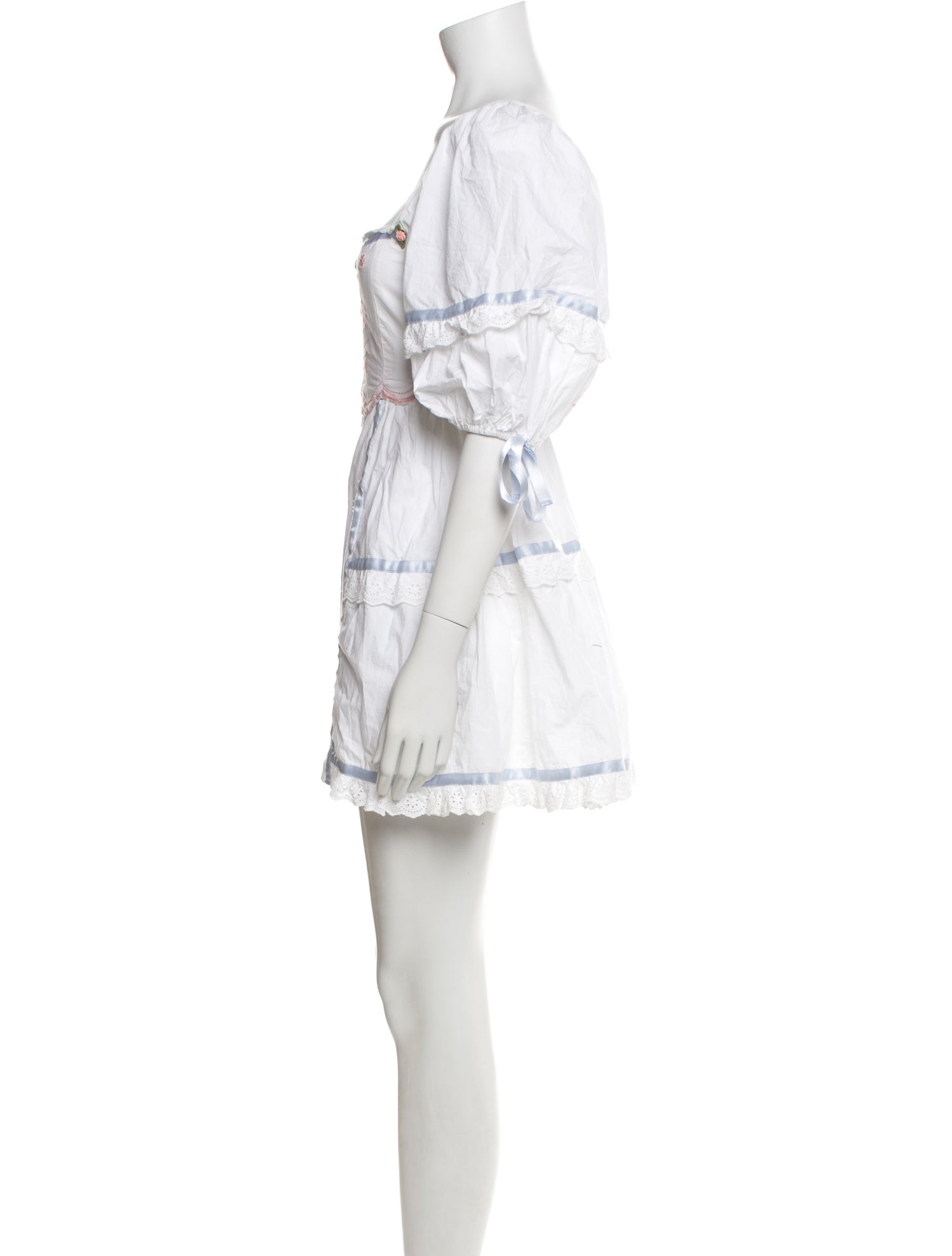 For Love & Lemons Square Neckline Mini Dress