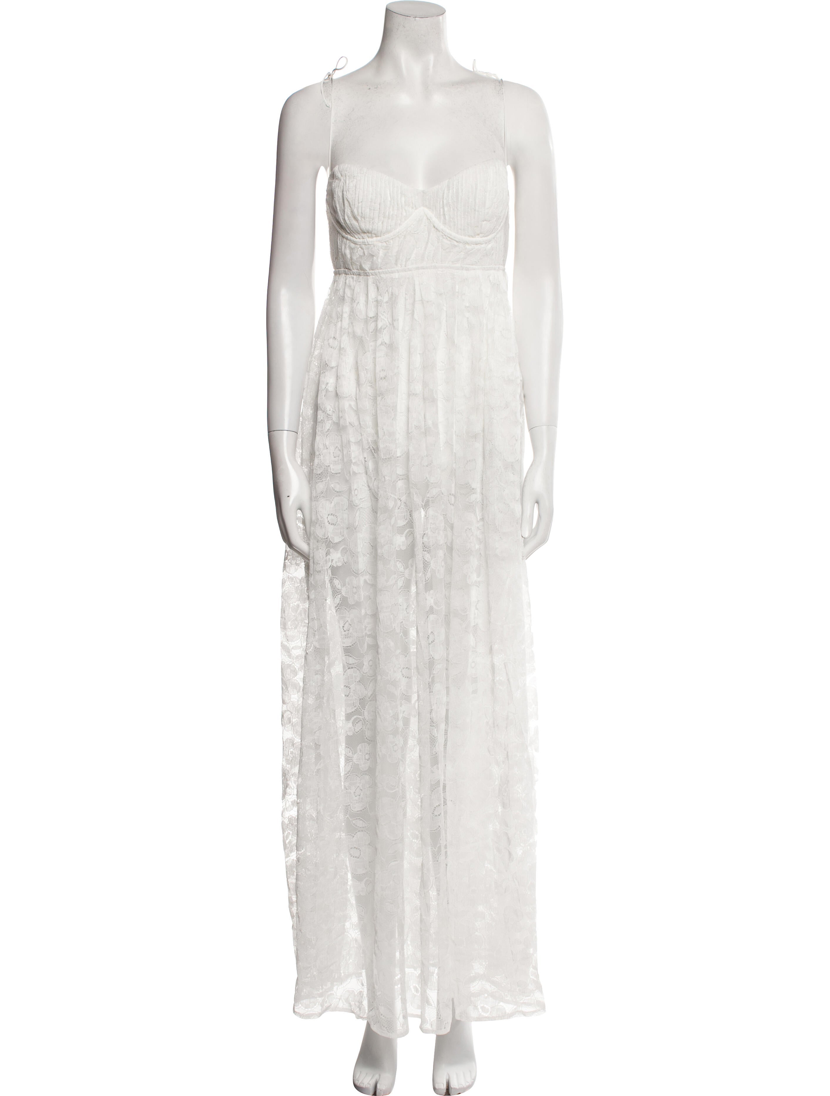 For Love & Lemons Strapless Long Dress