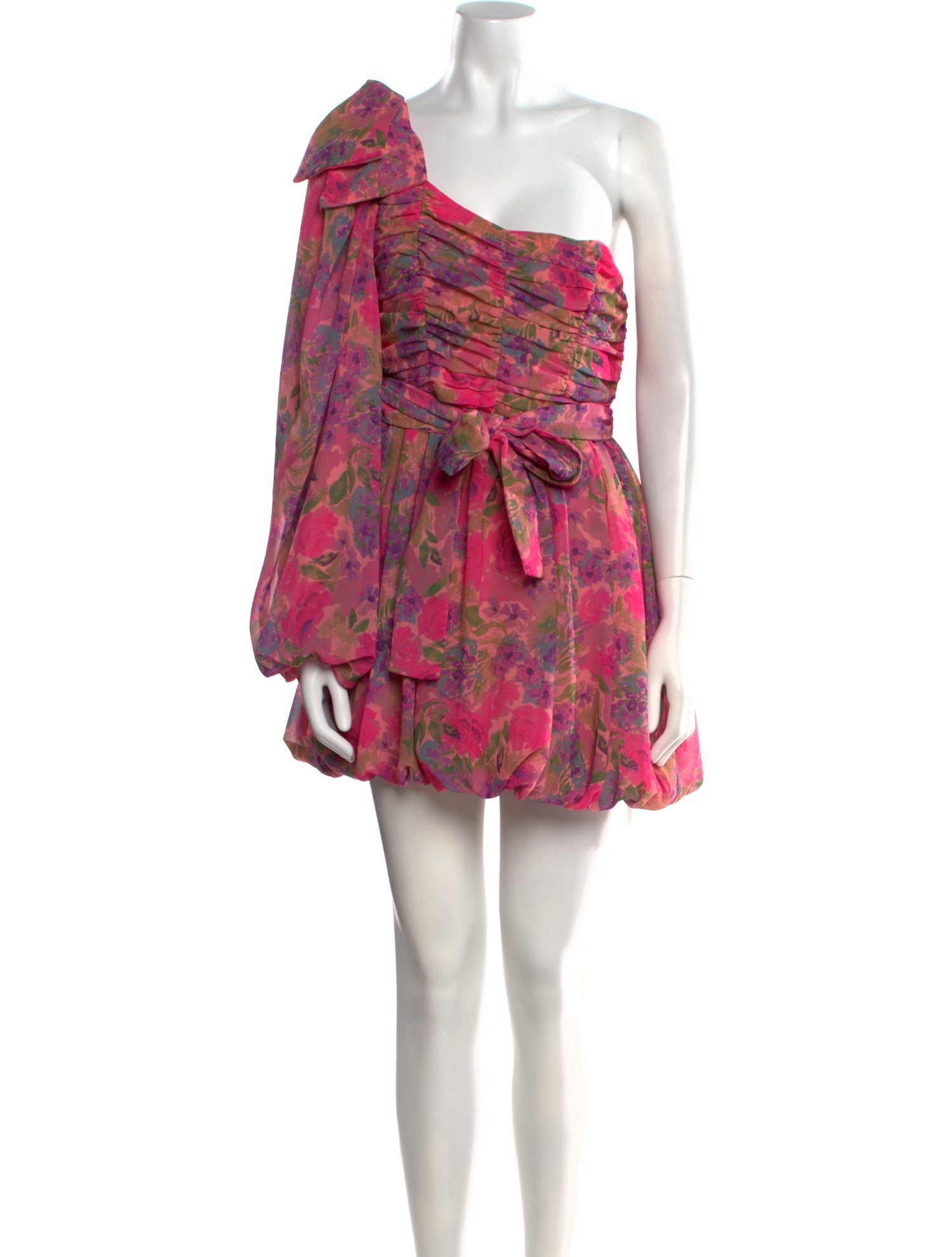 For Love & Lemons Floral Print Mini Dress