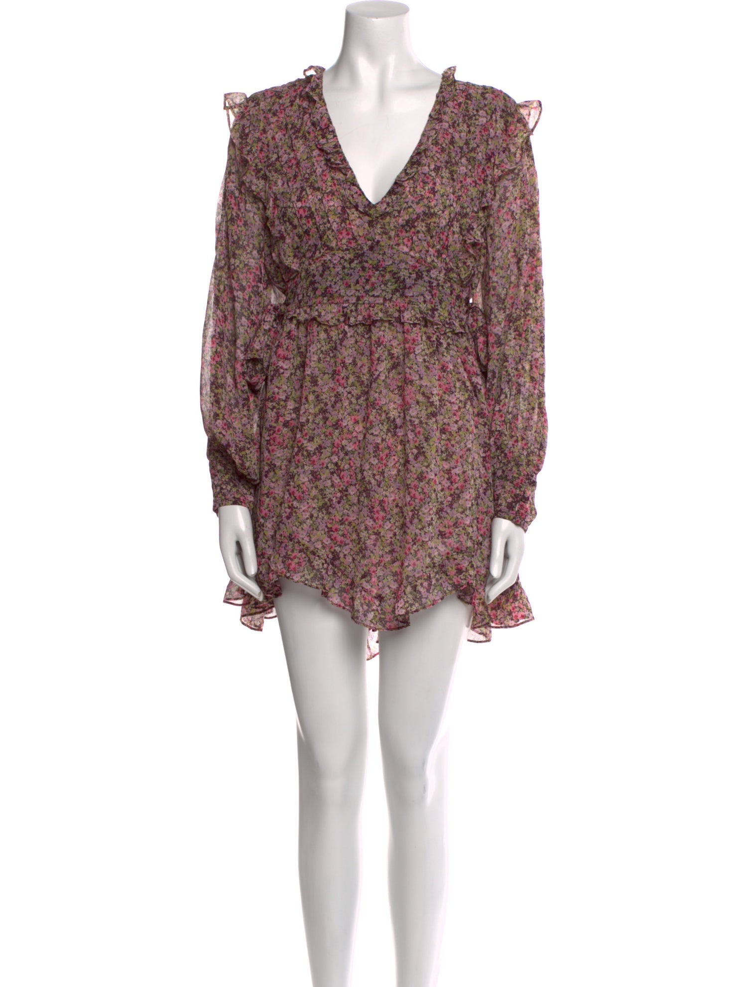 For Love & Lemons Floral Print Mini Dress w/ Tags