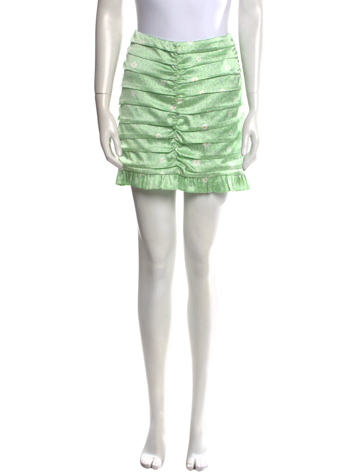 For Love & Lemons Ruffle Embellishment Mini Skirt