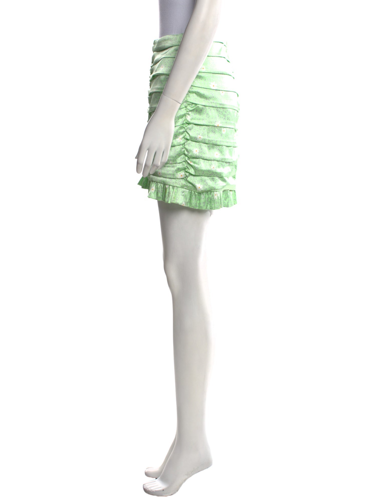 For Love & Lemons Ruffle Embellishment Mini Skirt