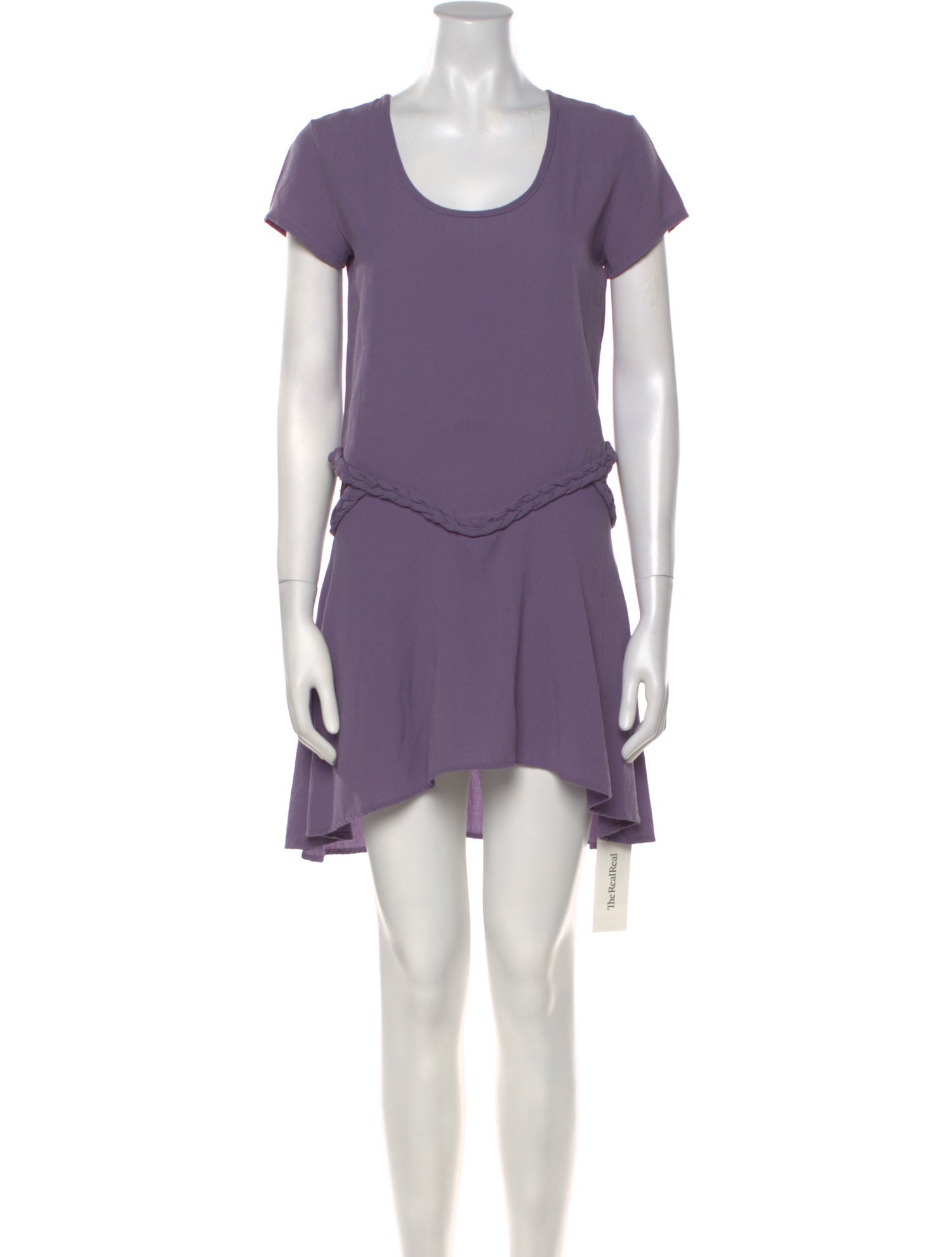 For Love & Lemons Scoop Neck Mini Dress