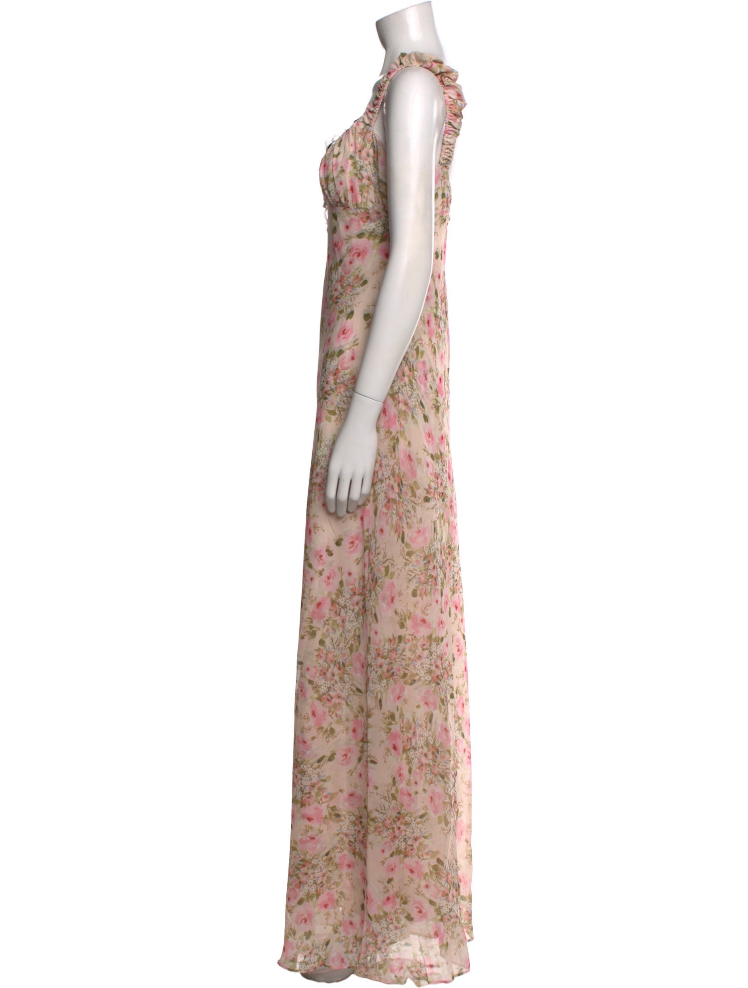 For Love & Lemons Floral Print Long Dress w/ Tags