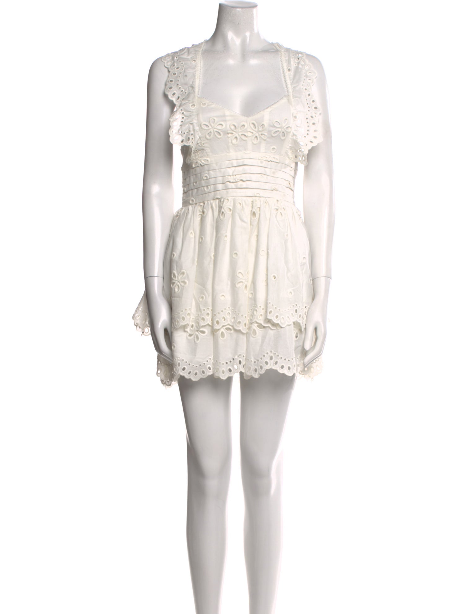 For Love & Lemons Square Neckline Mini Dress