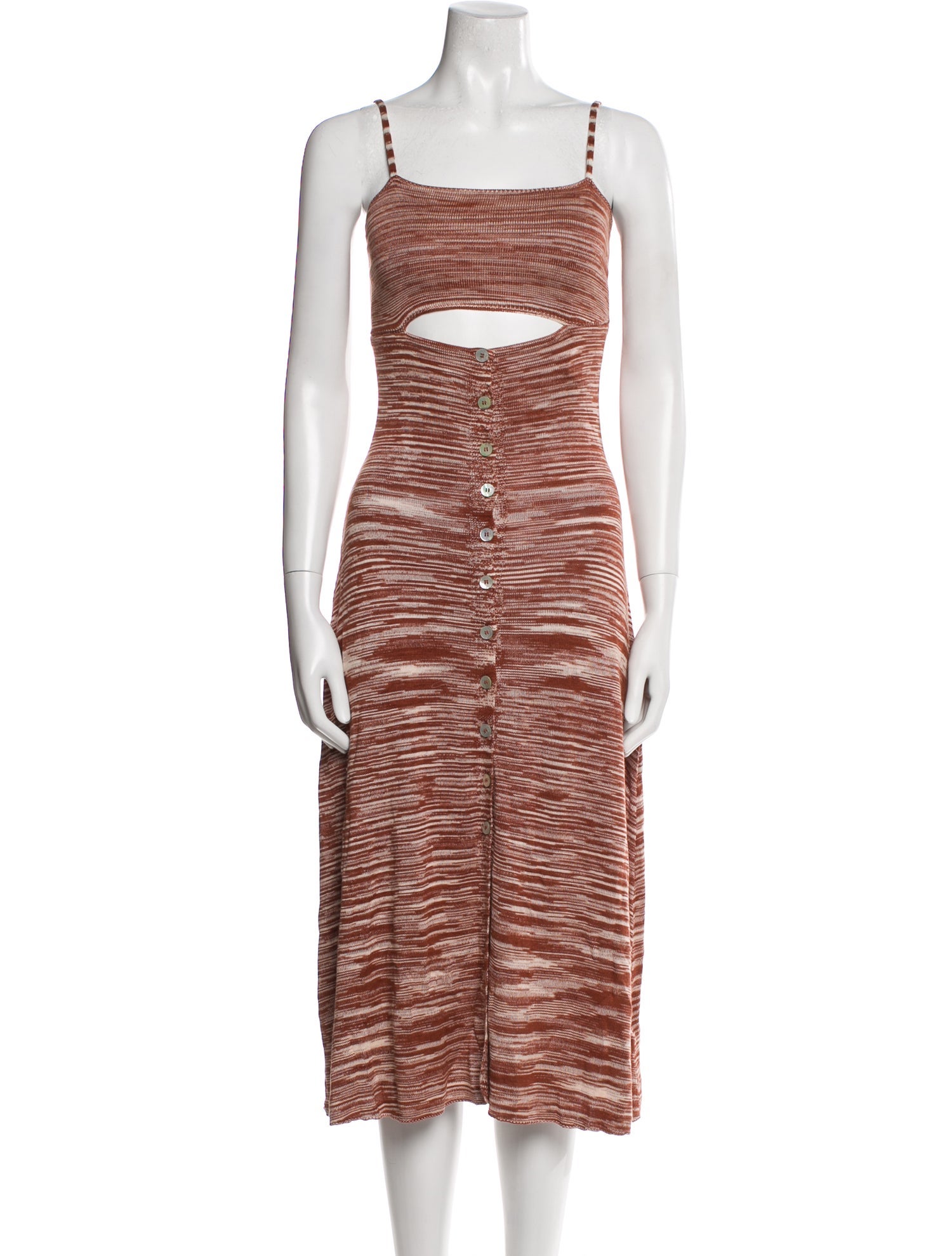 For Love & Lemons Striped Midi Length Dress w/ Tags