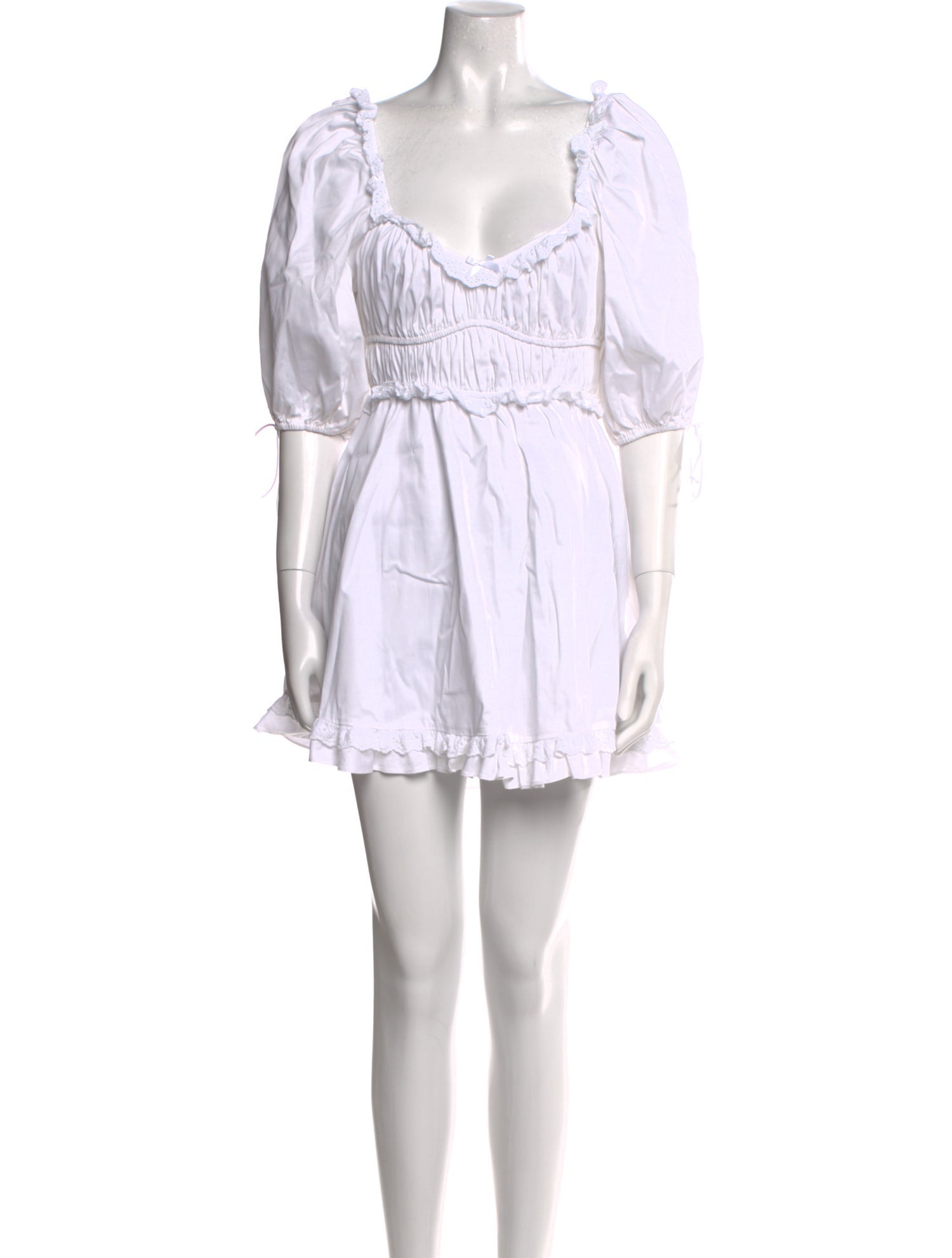 For Love & Lemons Square Neckline Mini Dress