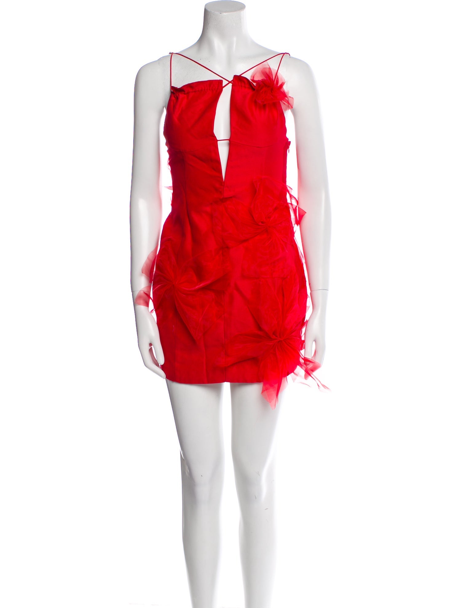 For Love & Lemons V-Neck Mini Dress