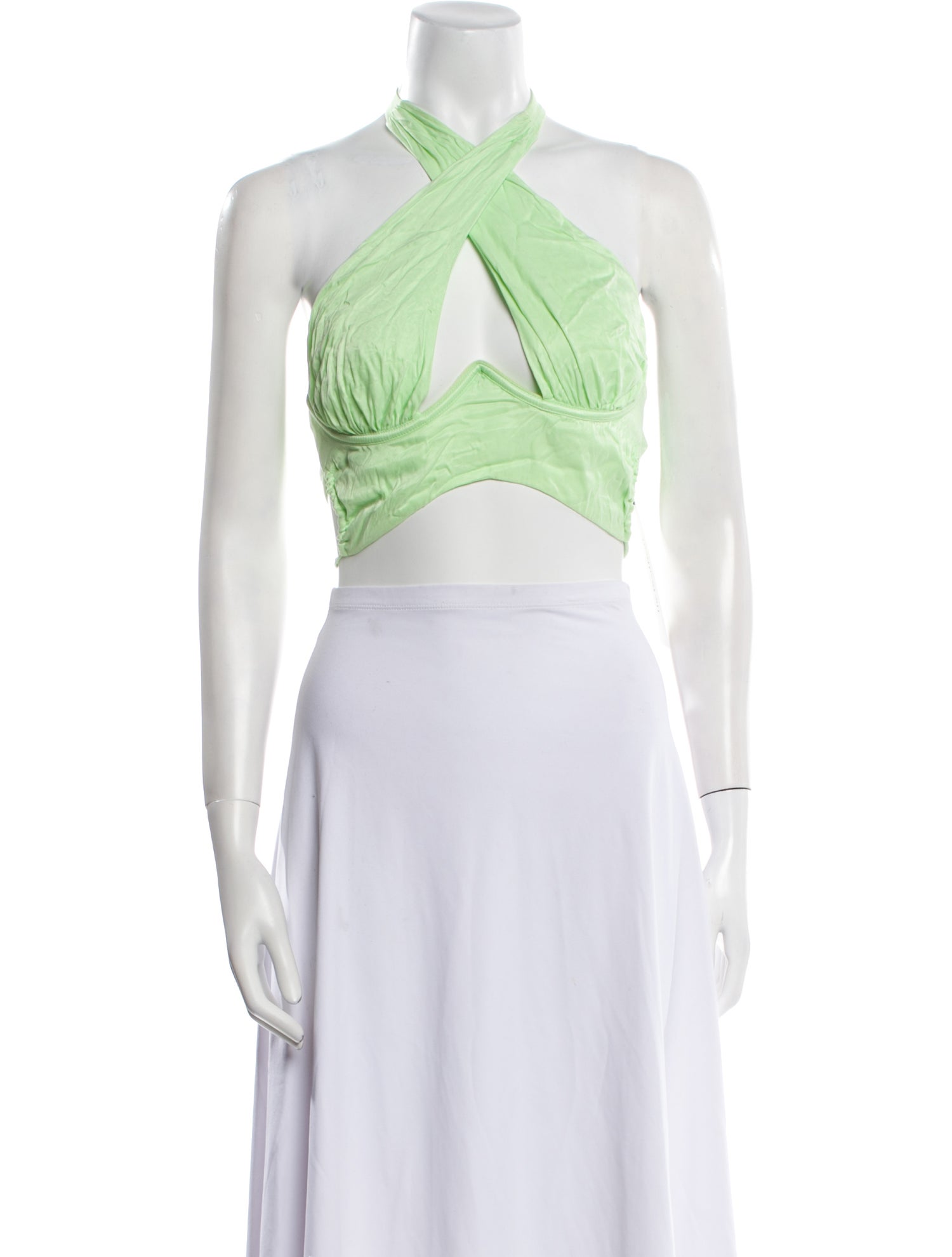 For Love & Lemons Halterneck Sleeveless Crop Top