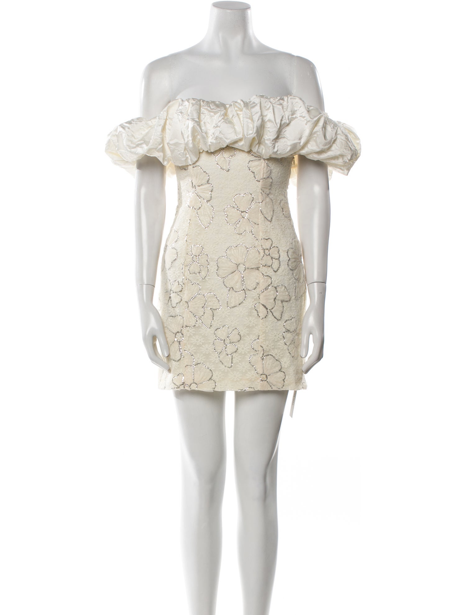 white christmas dresses For Love & Lemons Magnolia Mini Dress in White