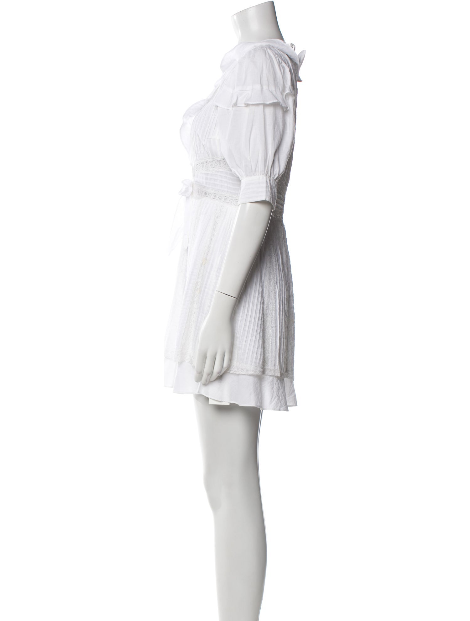 For Love & Lemons V-Neck Mini Dress