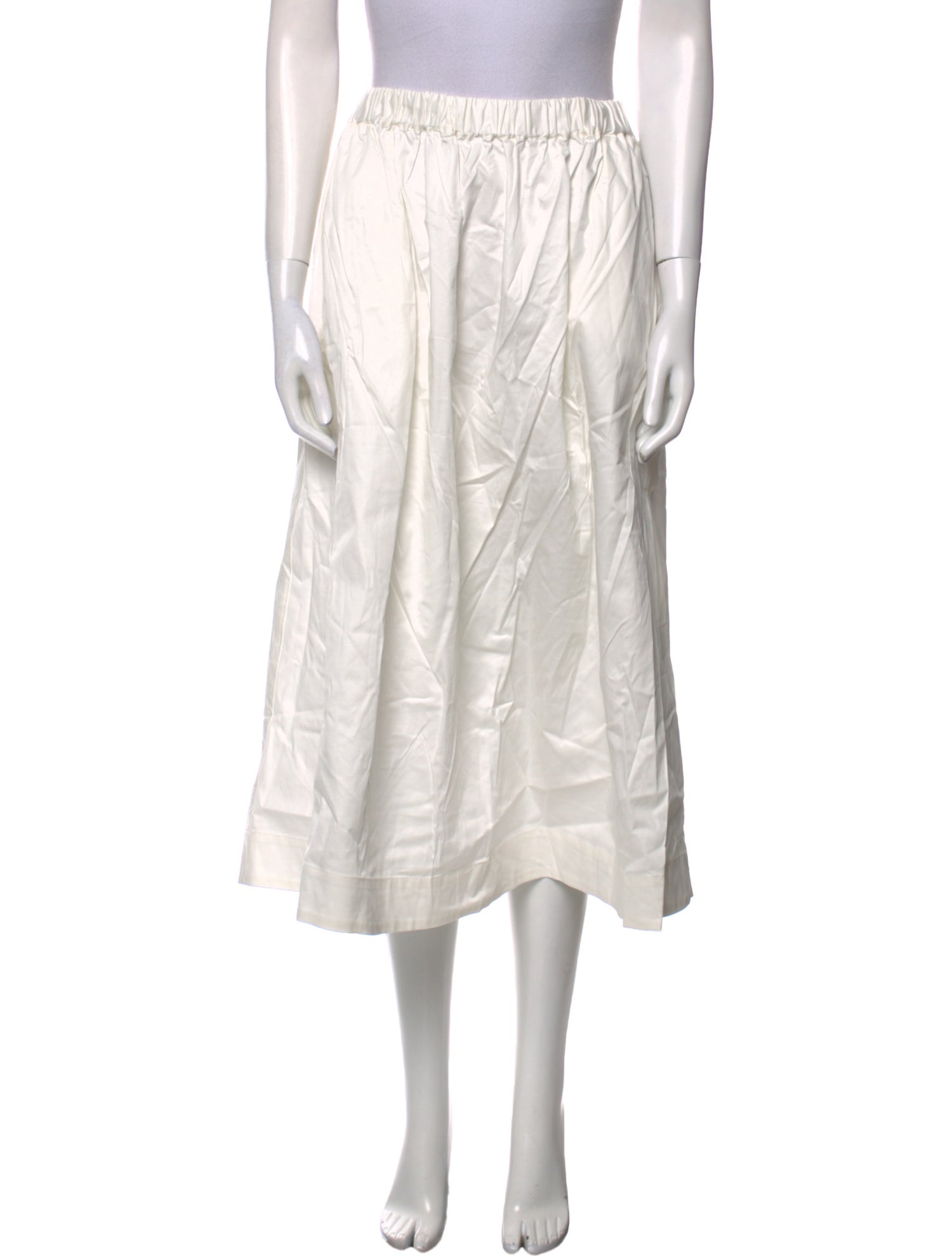 For Love & Lemons Pleated Accents Midi Length Skirt