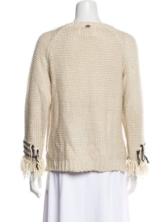 For Love & Lemons Striped Bateau Neckline Sweater