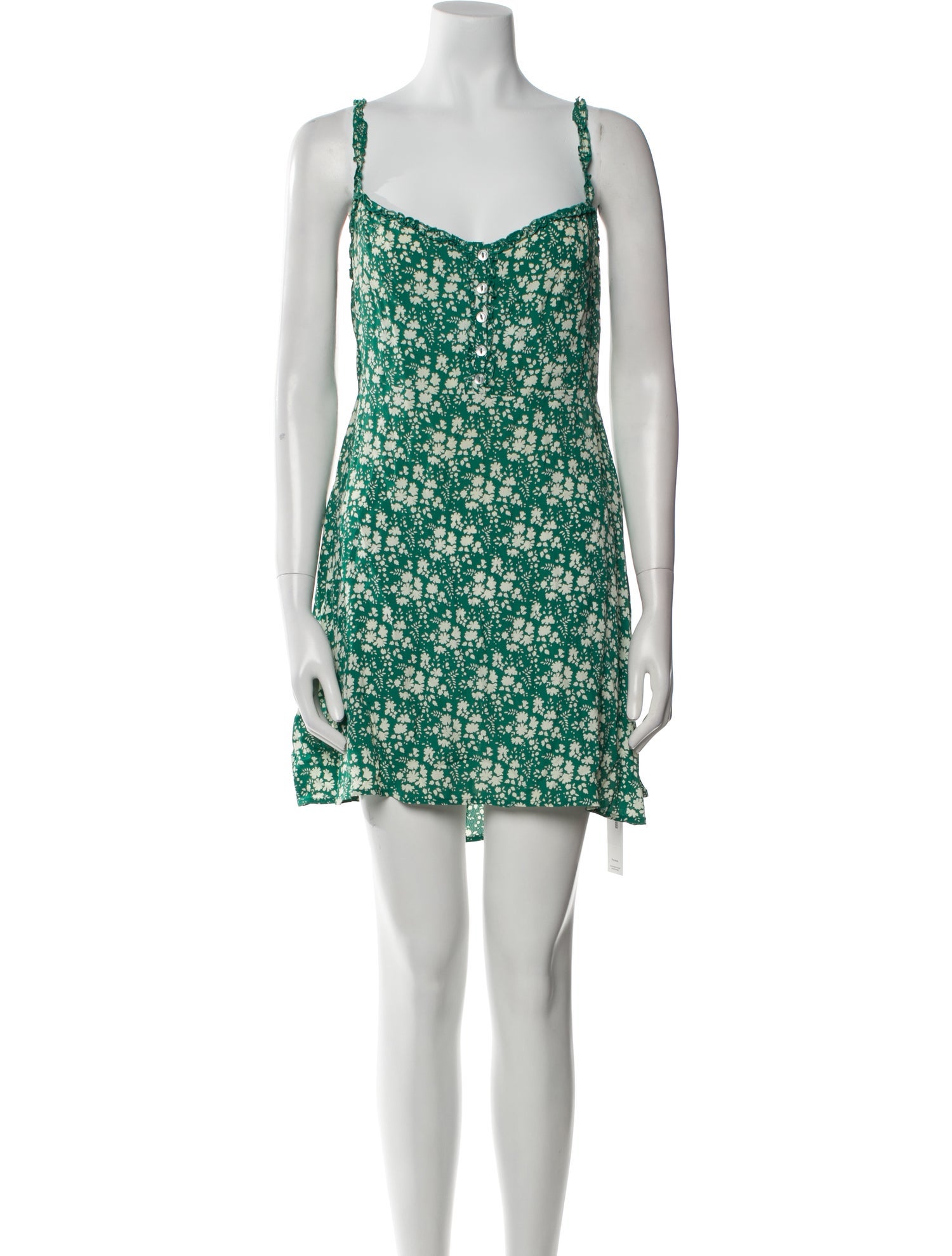 For Love & Lemons Floral Print Mini Dress