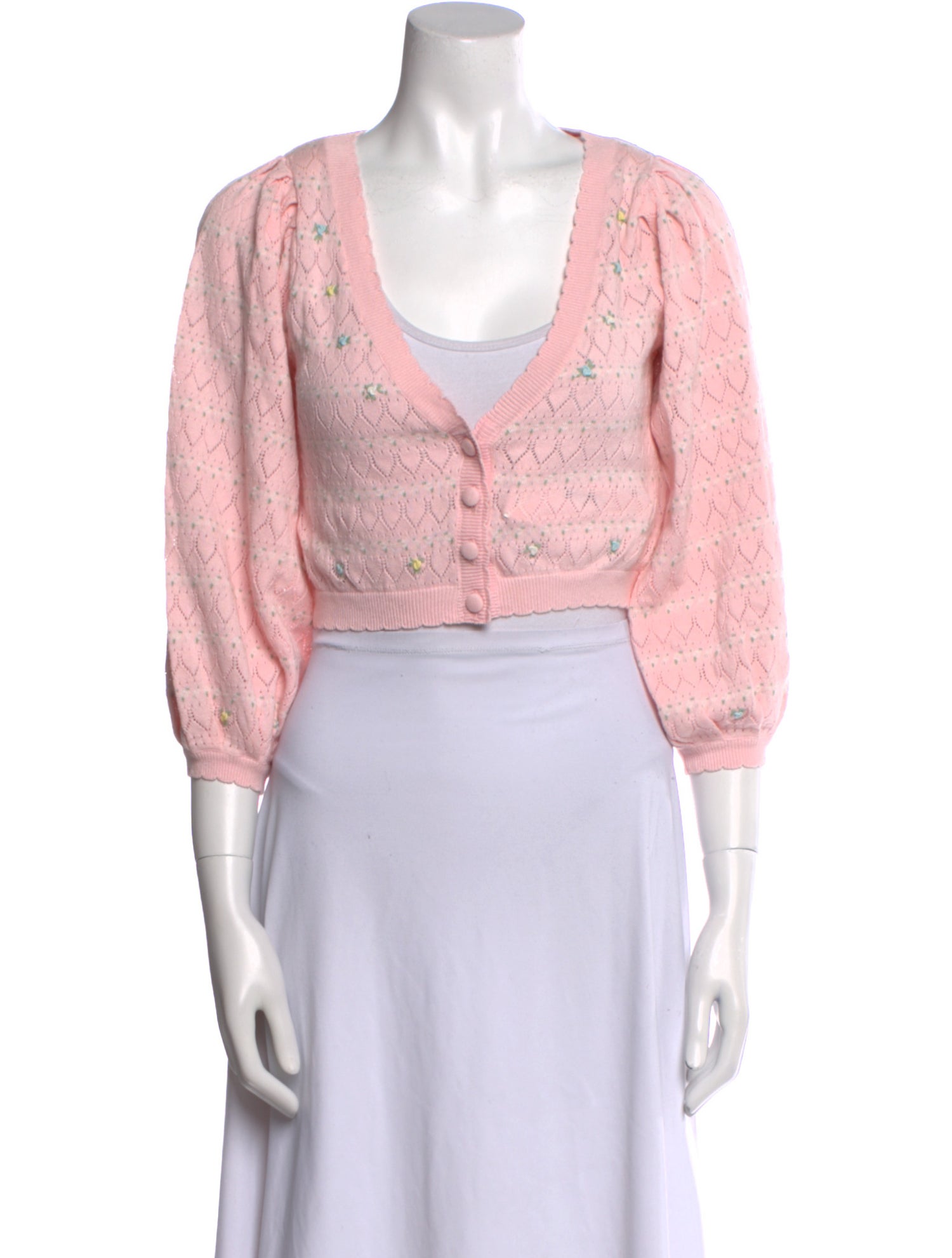 For Love & Lemons Plunge Neckline Sweater