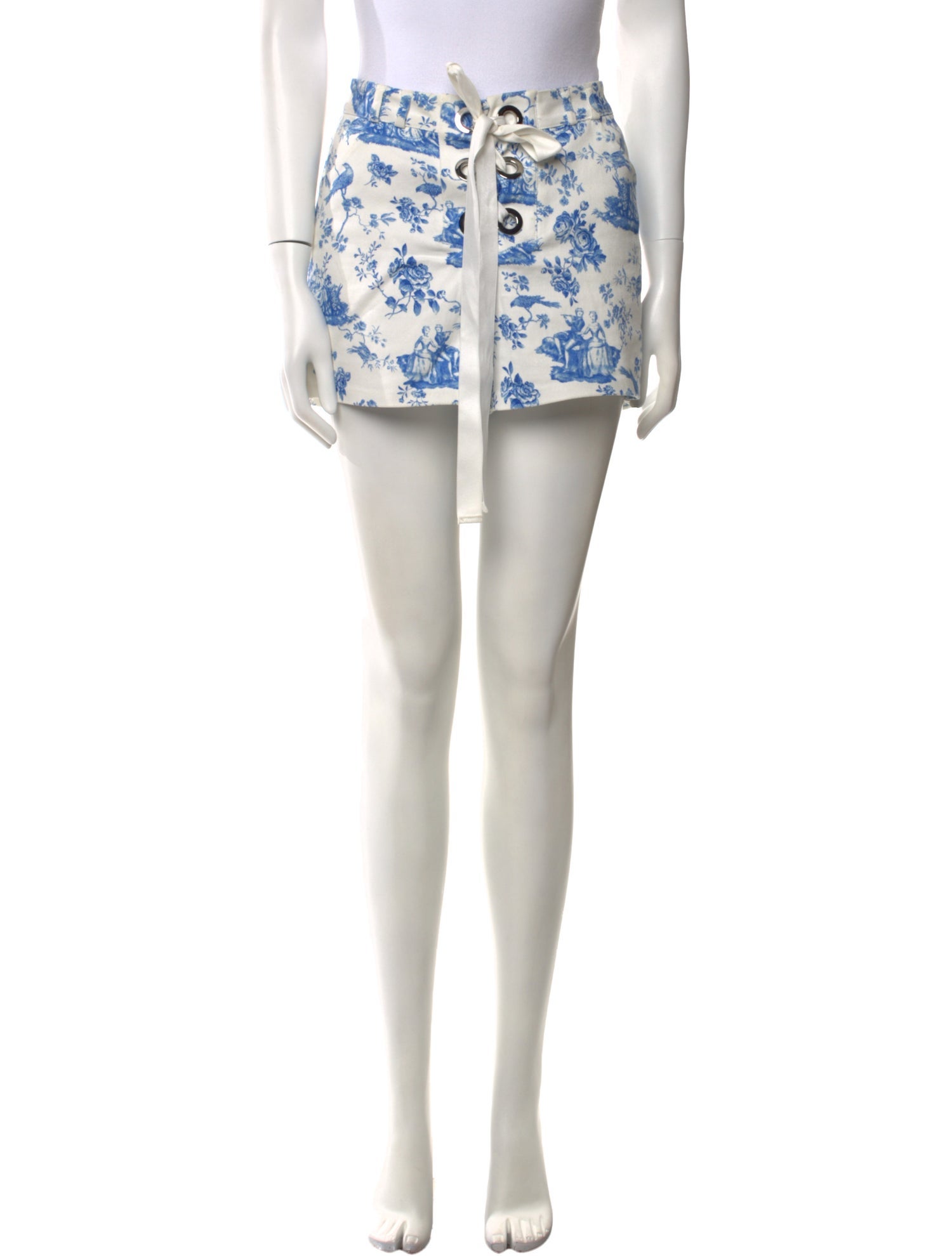 For Love & Lemons Printed Mini Shorts