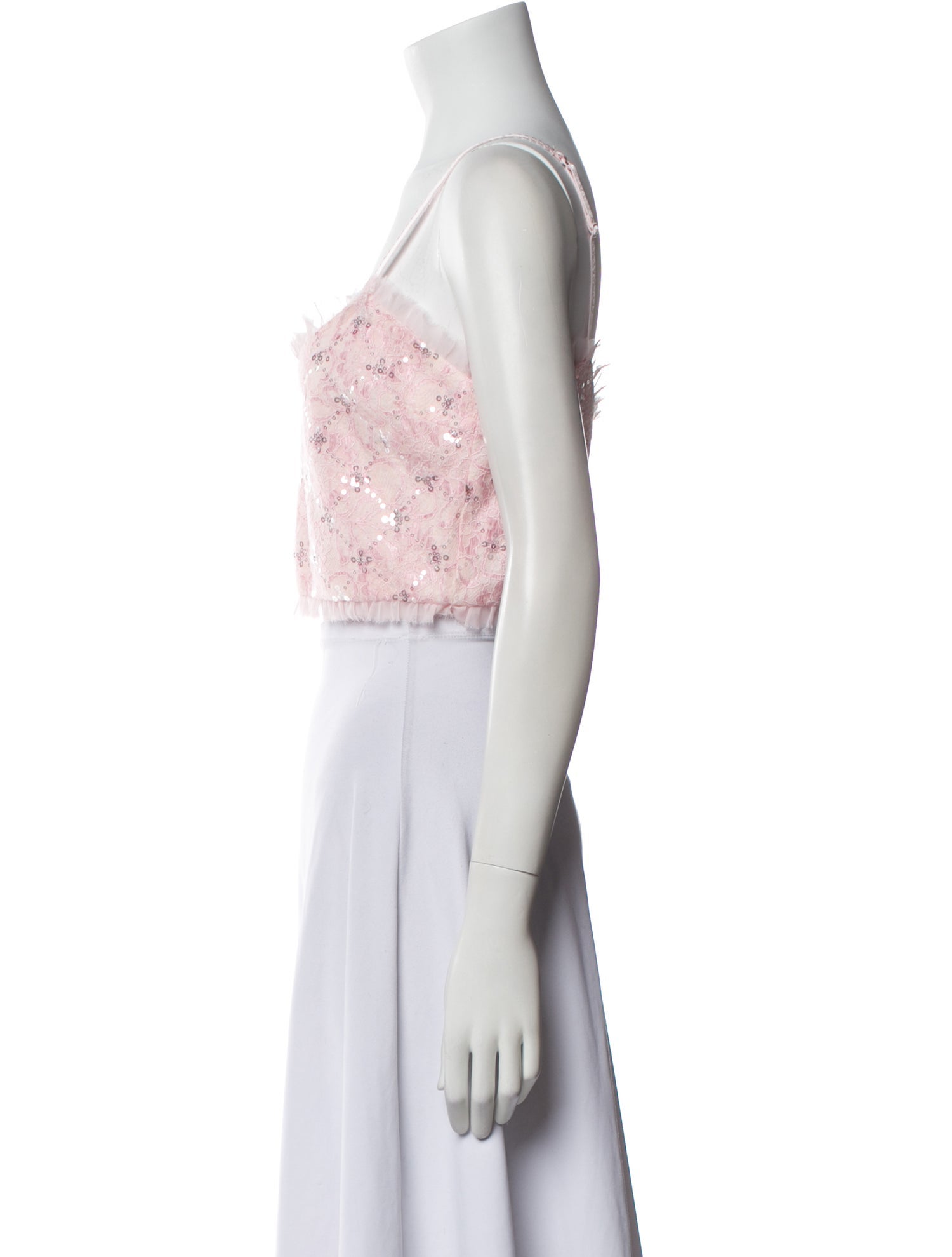 For Love & Lemons Floral Print Square Neckline Crop Top w/ Tags