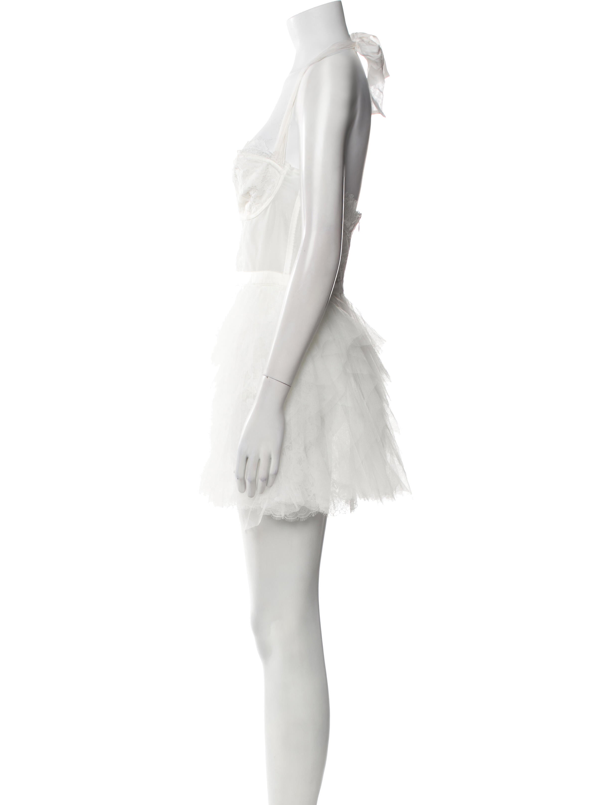 For Love & Lemons Halterneck Mini Dress