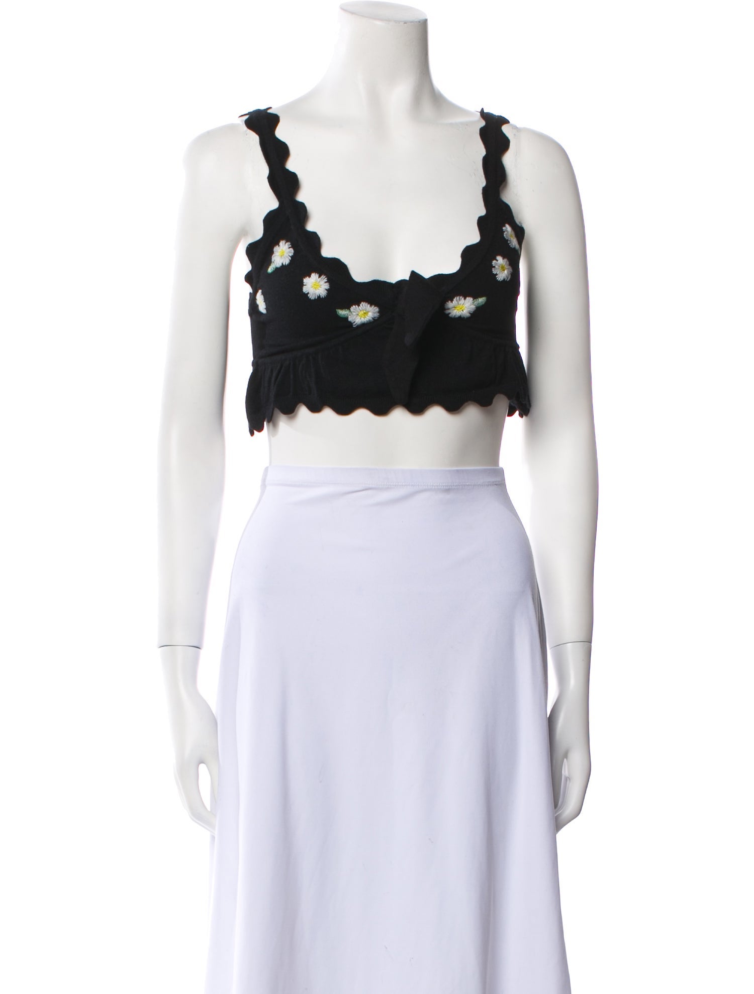 For Love & Lemons Square Neckline Sleeveless Crop Top w/ Tags