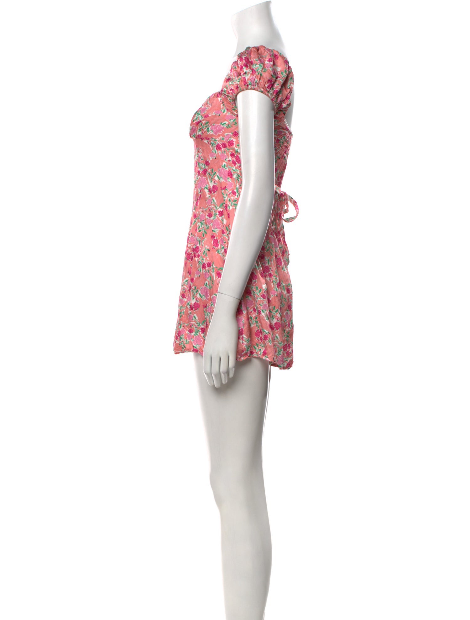 For Love & Lemons Floral Print Mini Dress