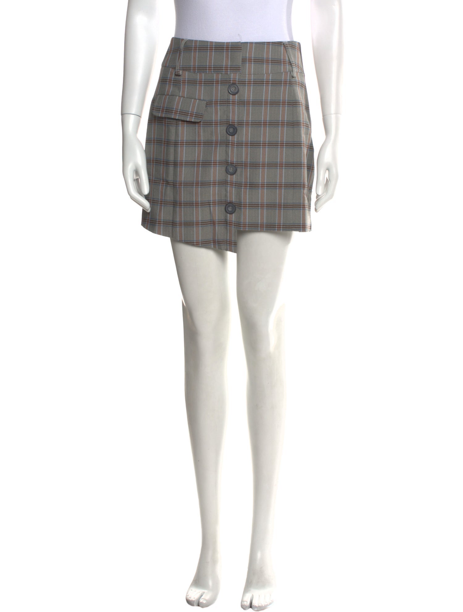 For Love & Lemons Plaid Print Mini Skirt w/ Tags
