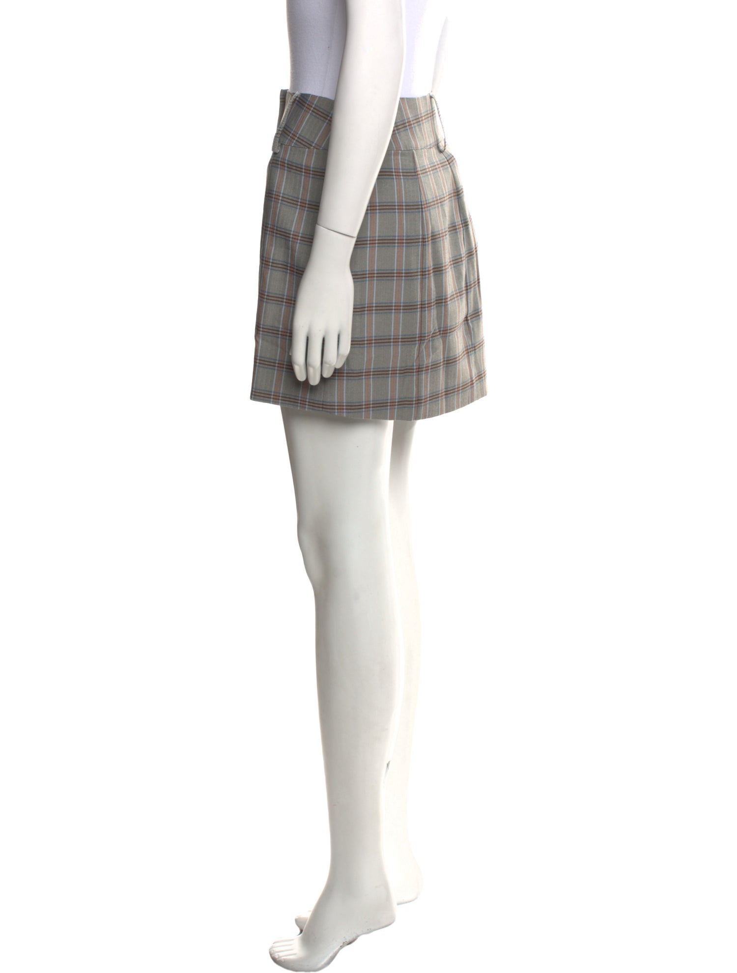 For Love & Lemons Plaid Print Mini Skirt w/ Tags