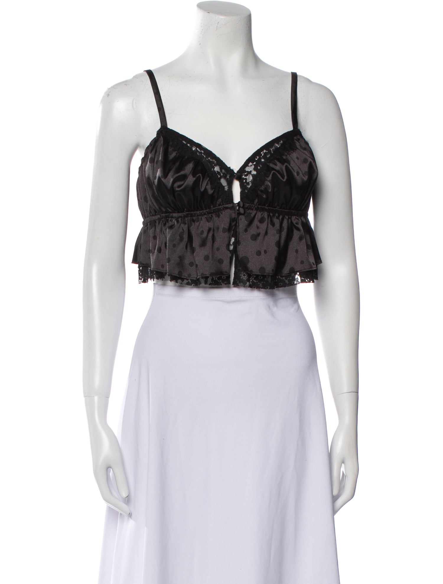 For Love & Lemons V-Neck Sleeveless Crop Top w/ Tags