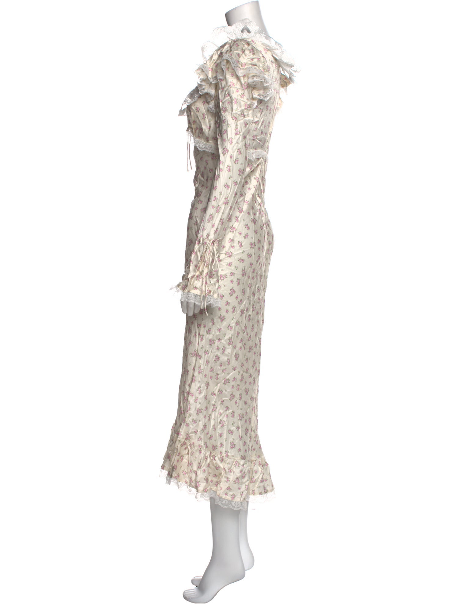 For Love & Lemons Floral Print Long Dress w/ Tags