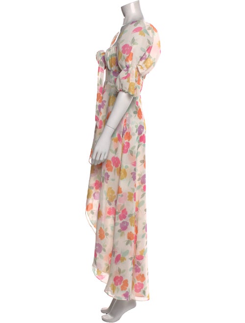 For Love & Lemons Floral Print Long Dress