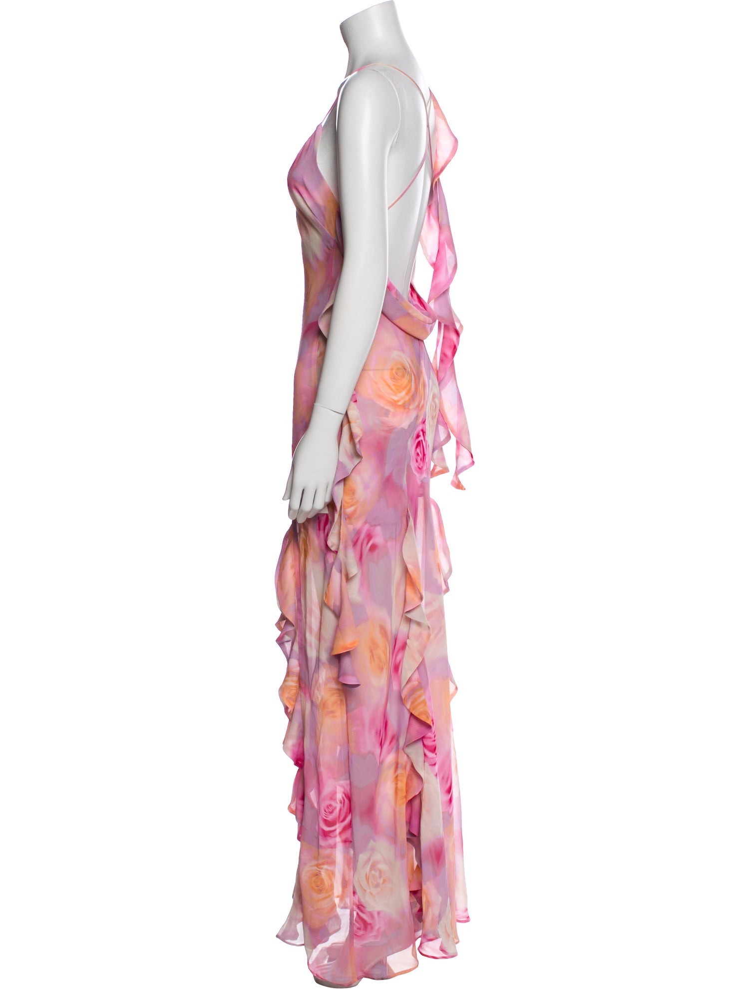 For Love & Lemons Floral Print Long Dress