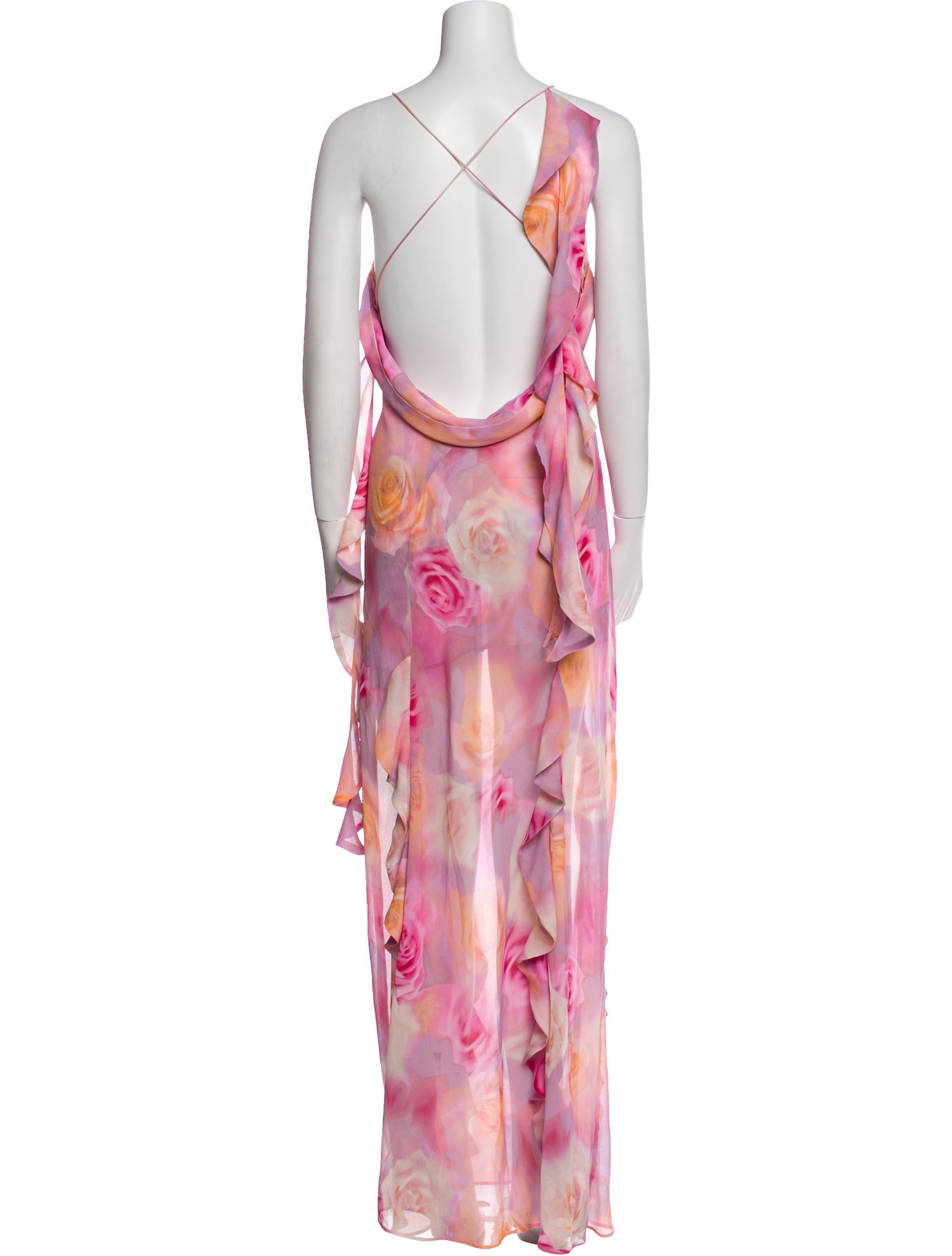 For Love & Lemons Floral Print Long Dress