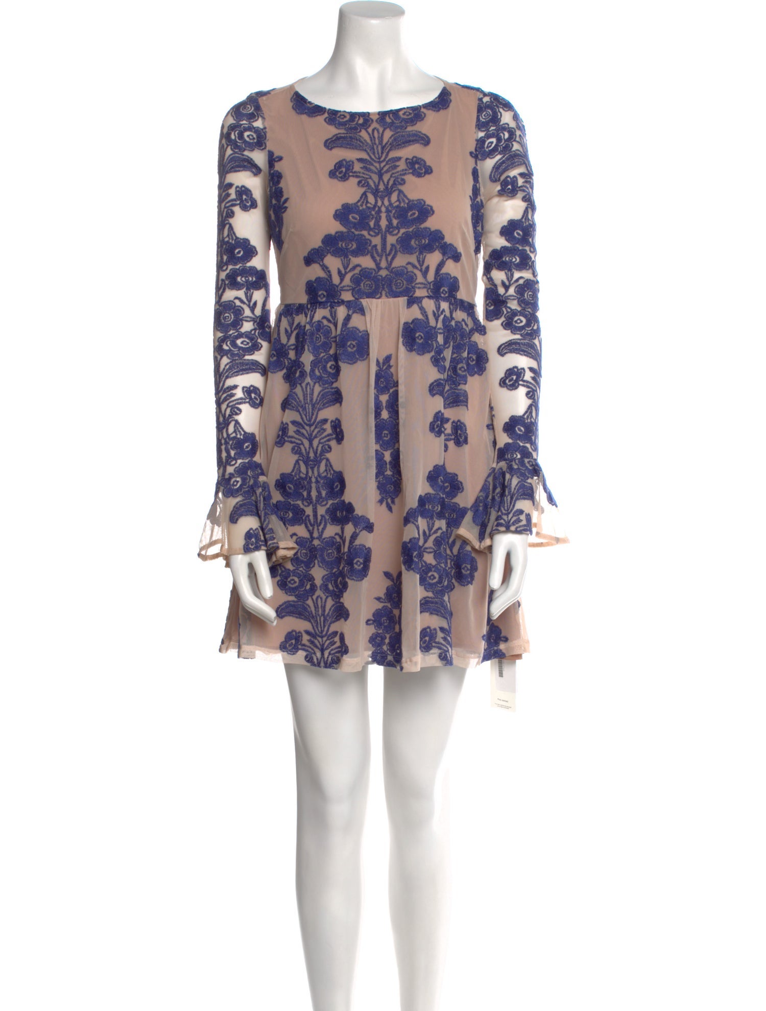 For Love & Lemons Floral Print Mini Dress