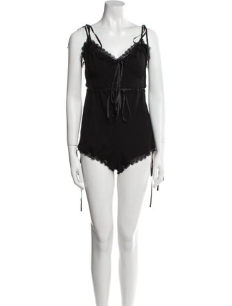 For Love & Lemons V-Neck Romper