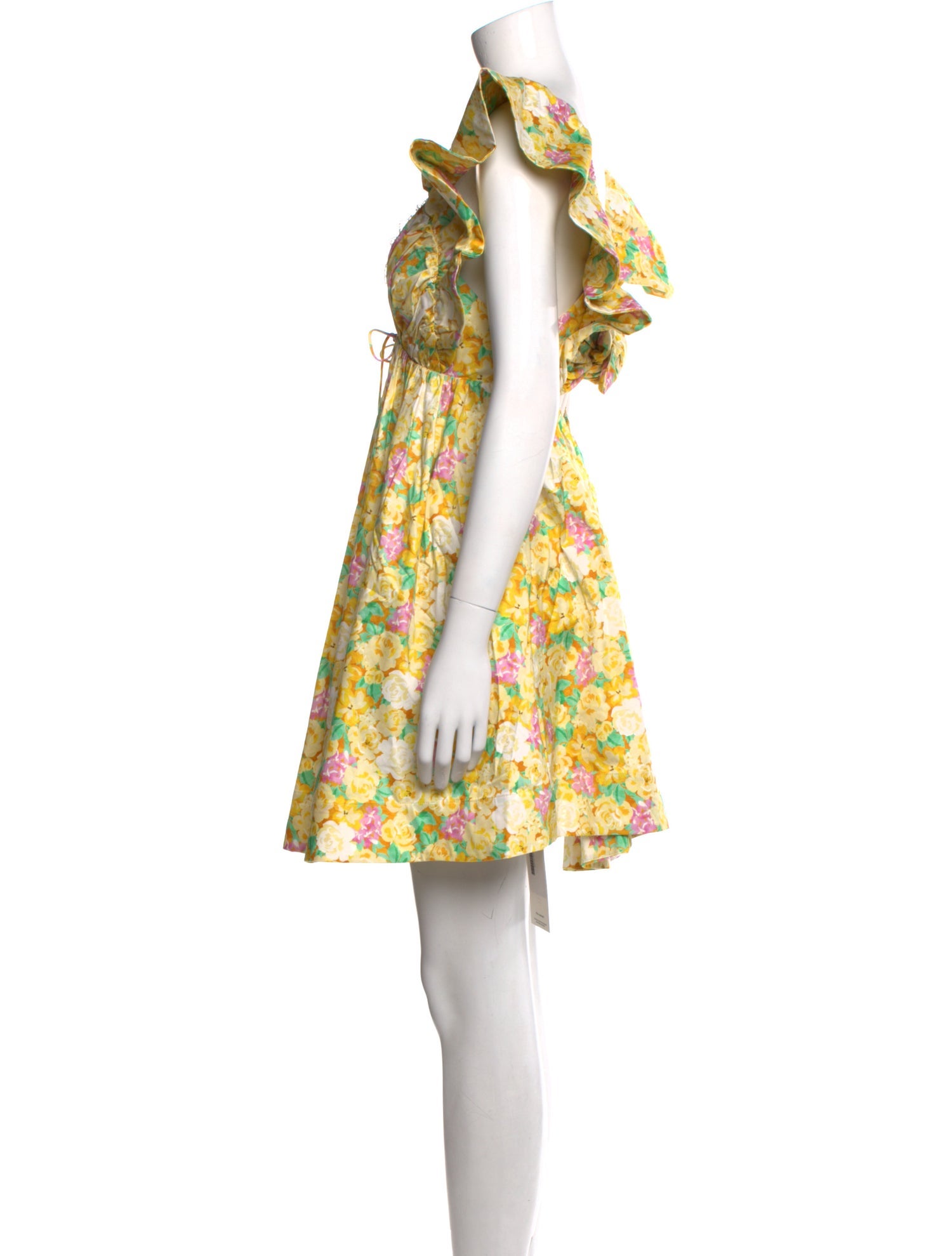 For Love & Lemons Floral Print Mini Dress