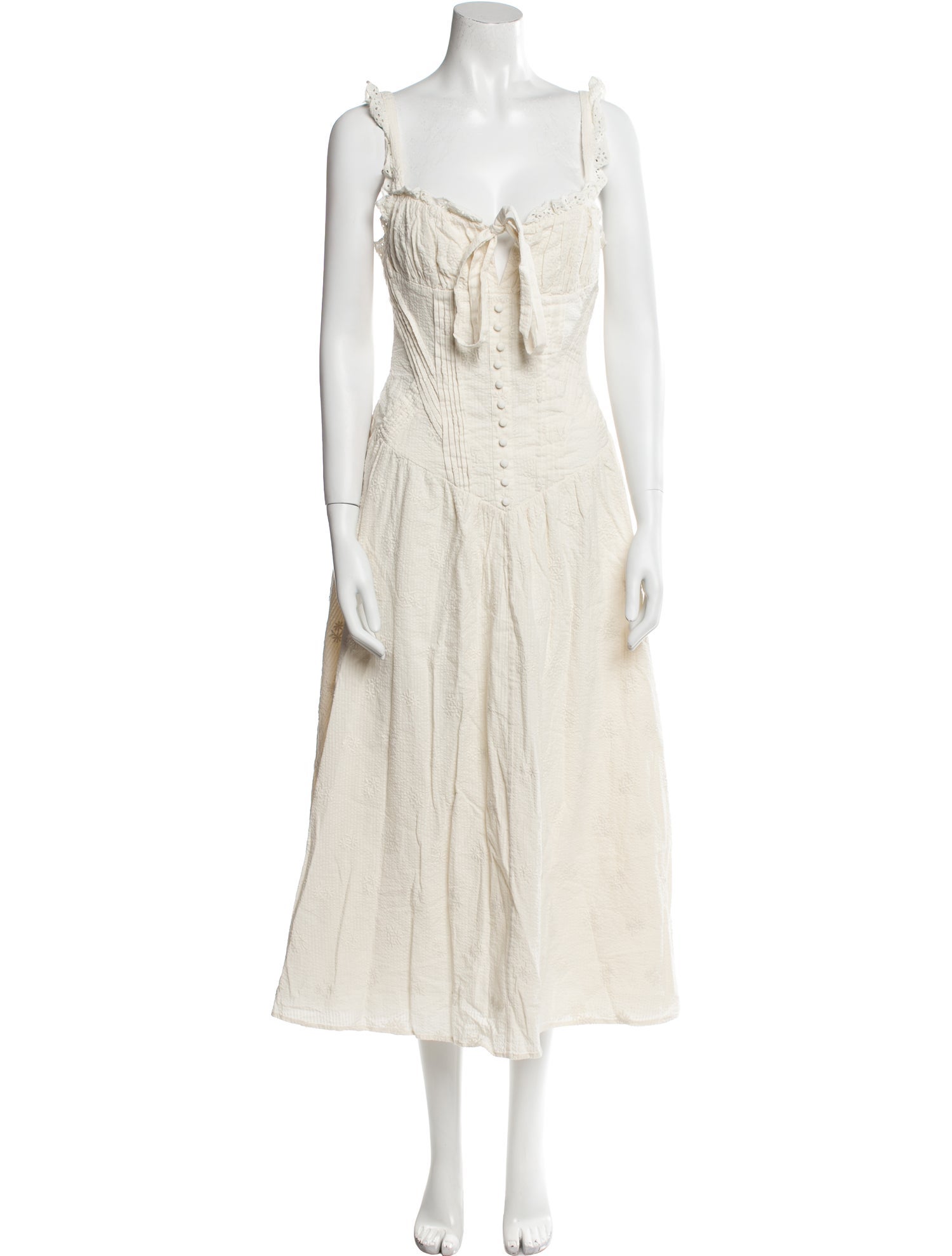 For Love & Lemons Square Neckline Long Dress