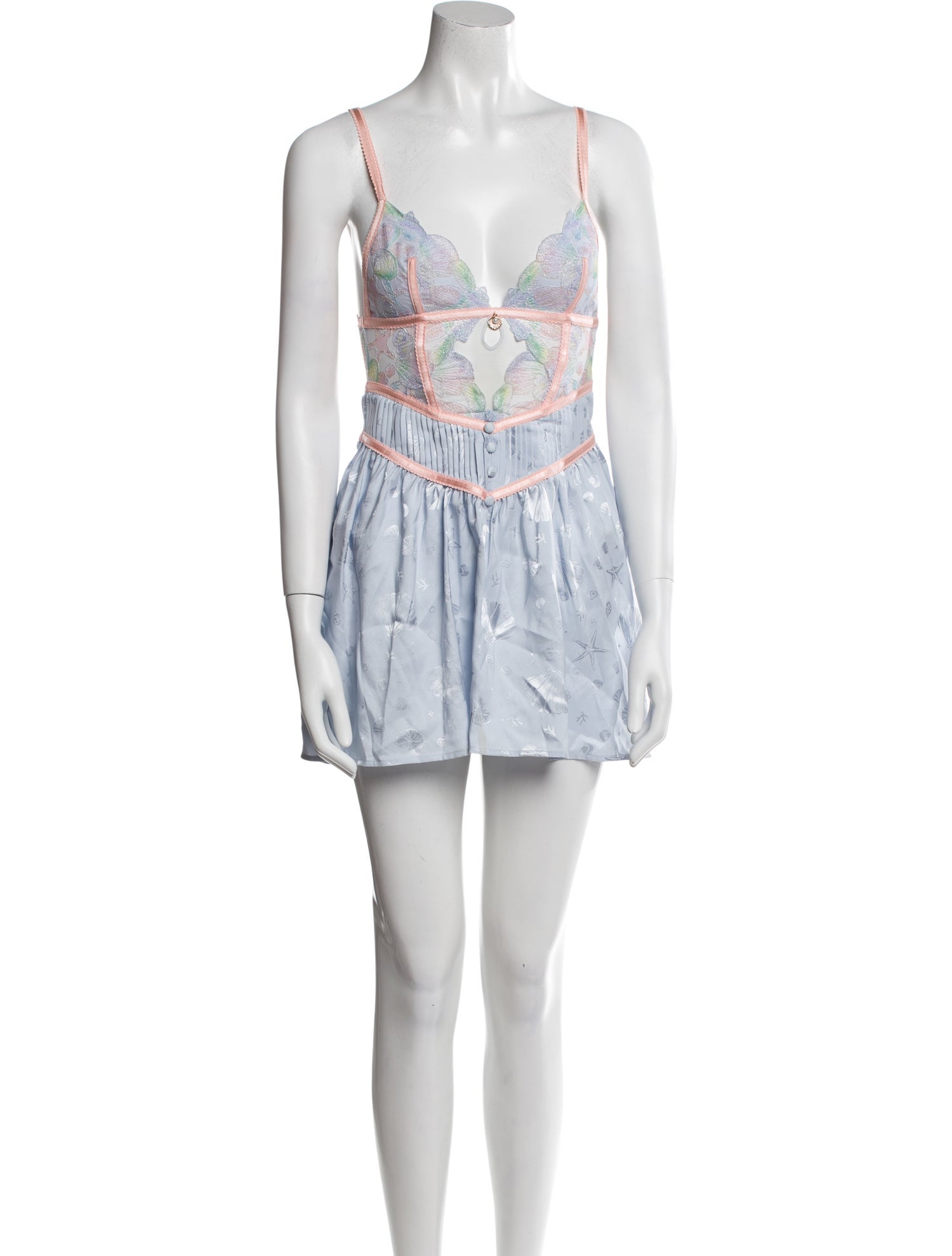 For Love & Lemons Printed Mini Dress