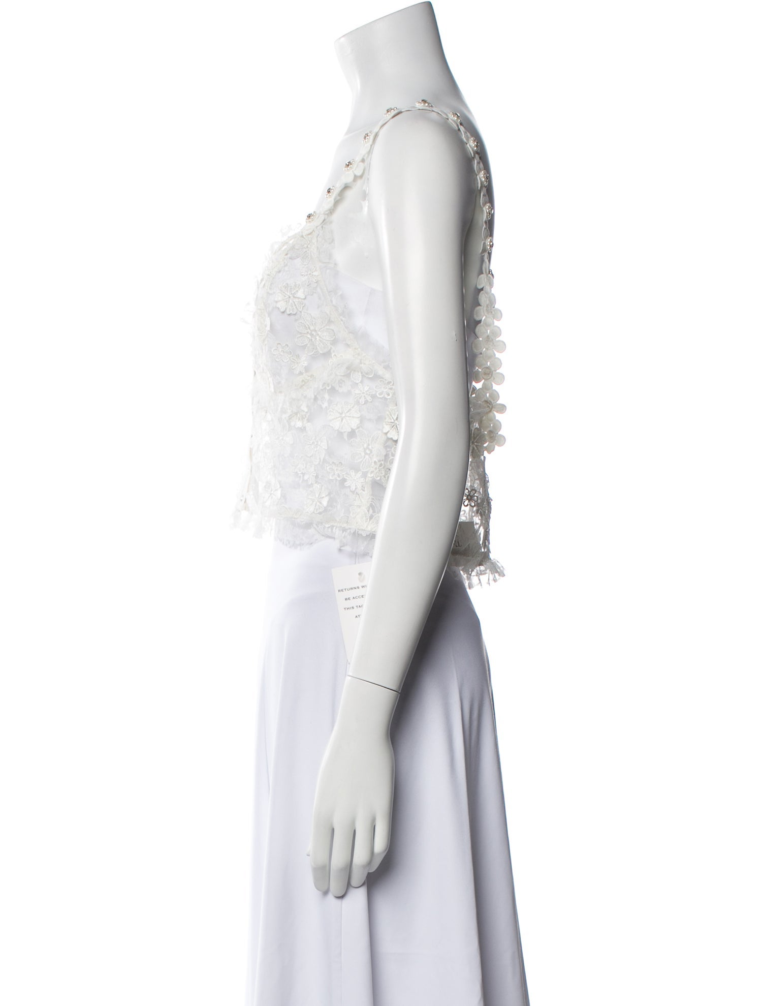 For Love & Lemons V-Neck Sleeveless Crop Top w/ Tags