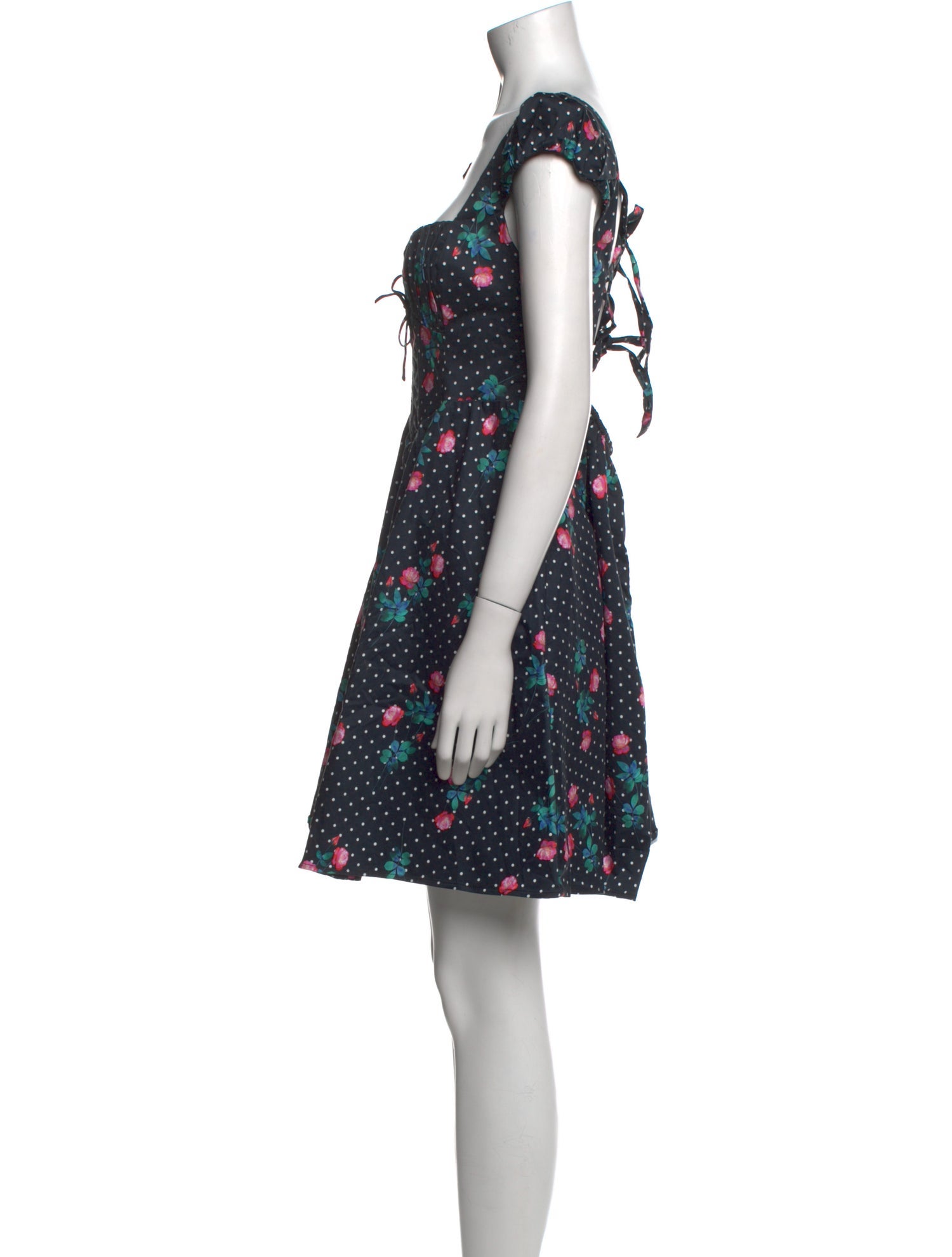 For Love & Lemons Floral Print Mini Dress