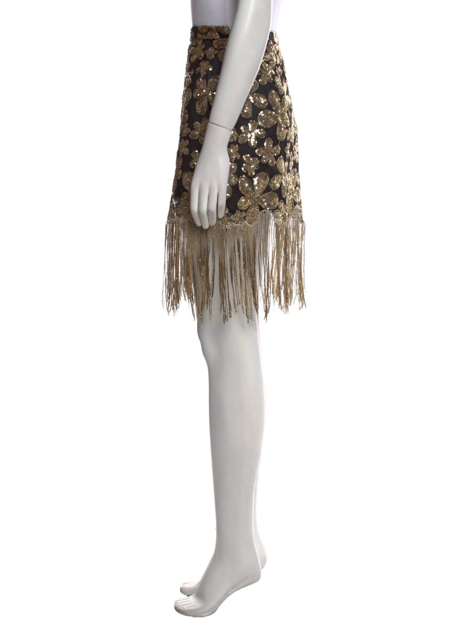 For Love & Lemons Floral Print Mini Skirt