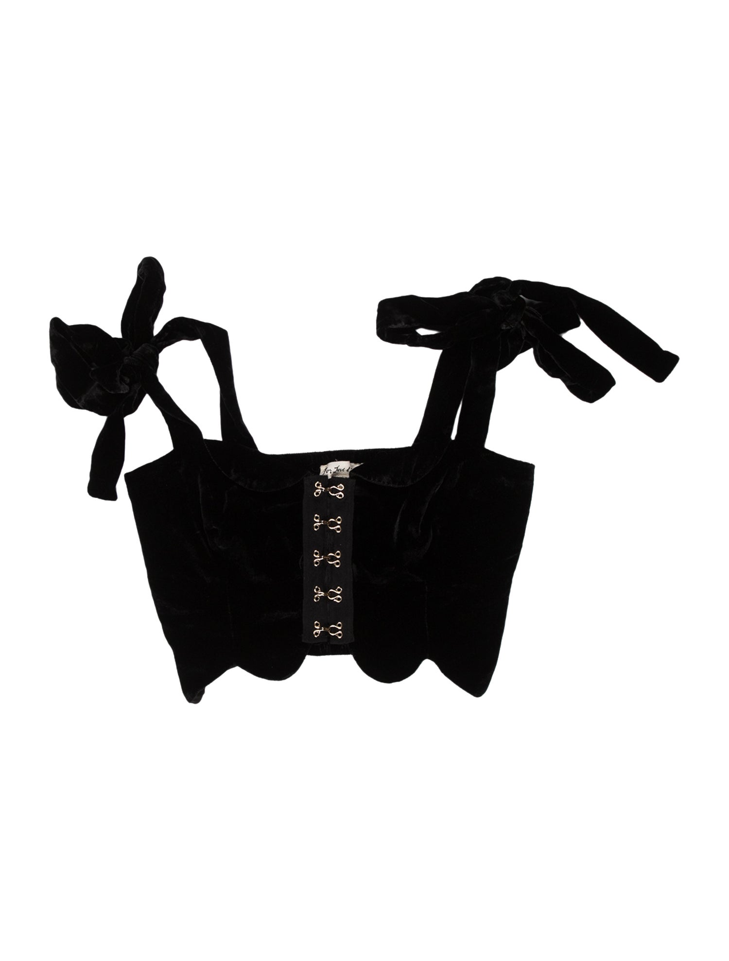 For Love & Lemons Strapless Crop Top