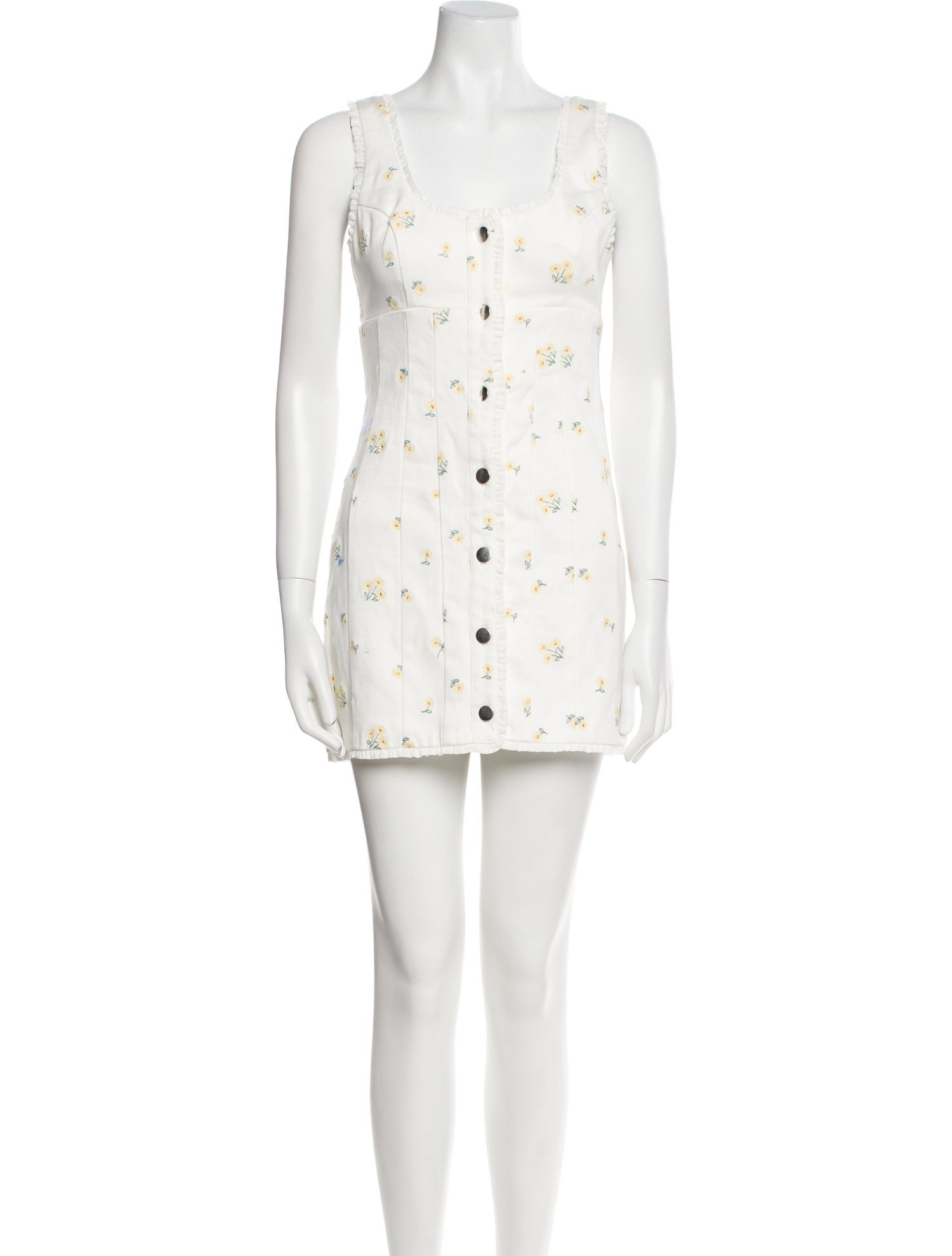 For Love & Lemons Floral Print Mini Dress