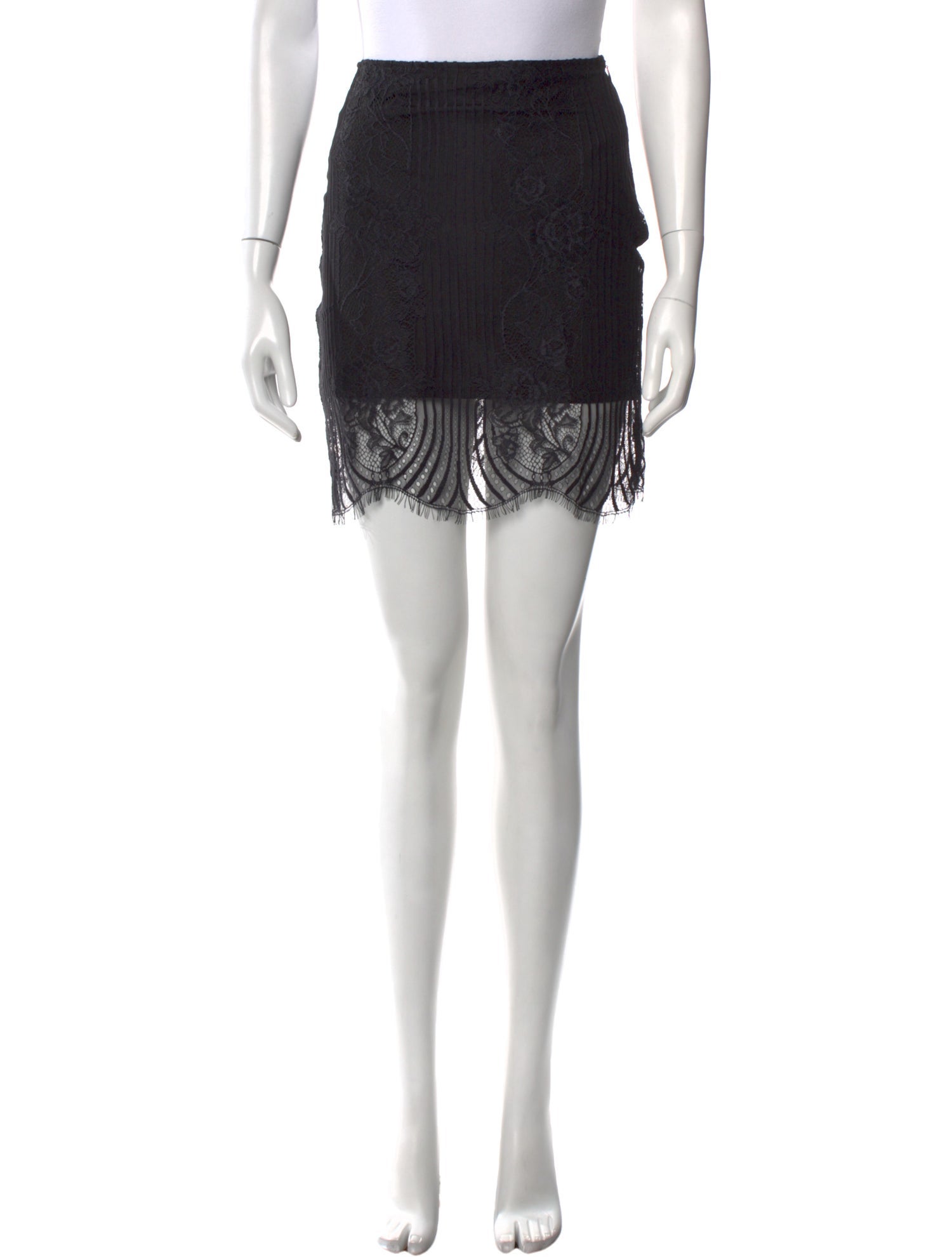 For Love & Lemons Lace Trim Embellishment Mini Skirt