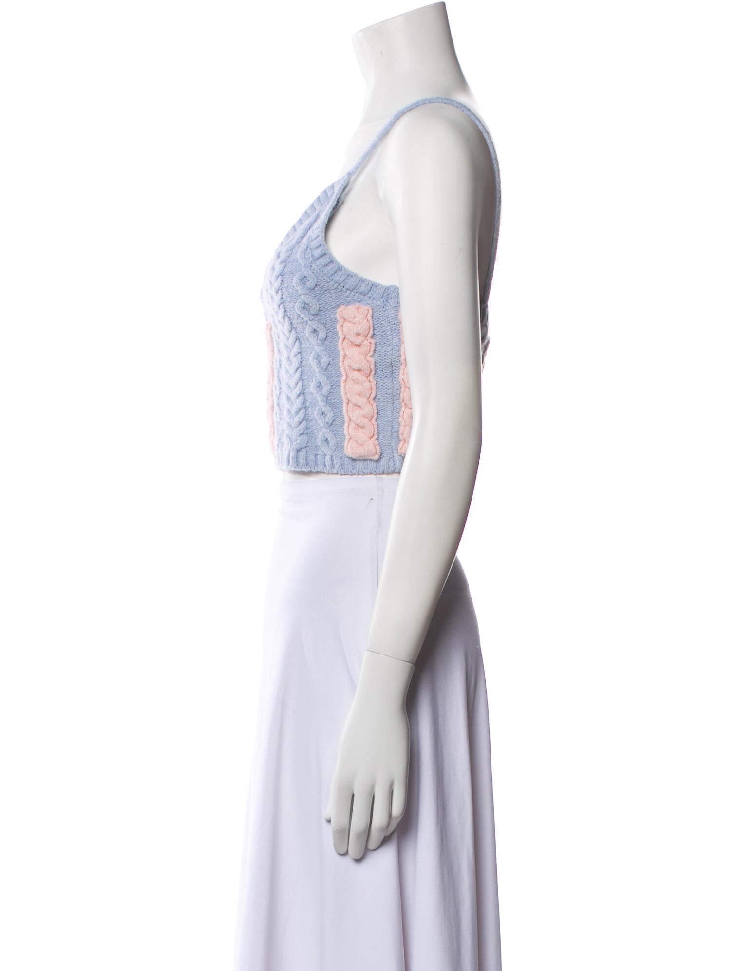 For Love & Lemons Printed V-Neck Crop Top